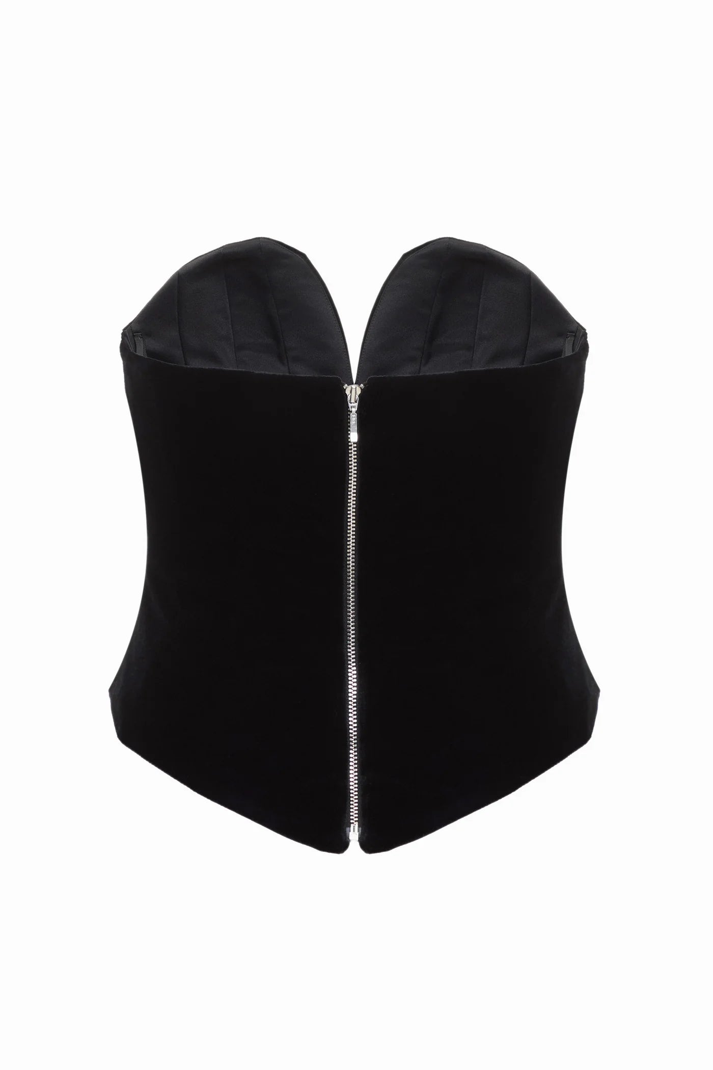 DAVINA VELVET CORSET IN BLACK