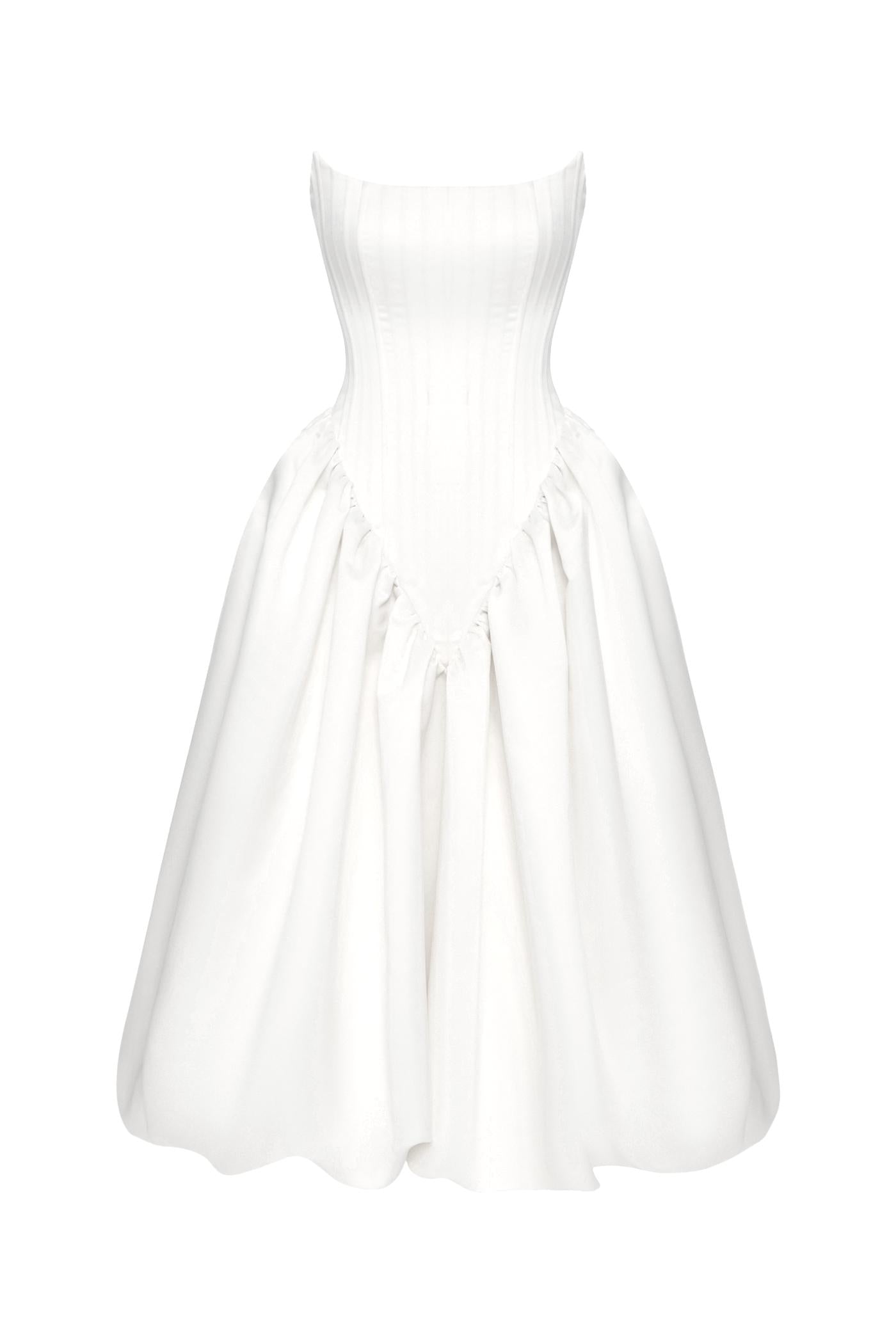 VIOLET TRANSFORMER DRESS WHITE