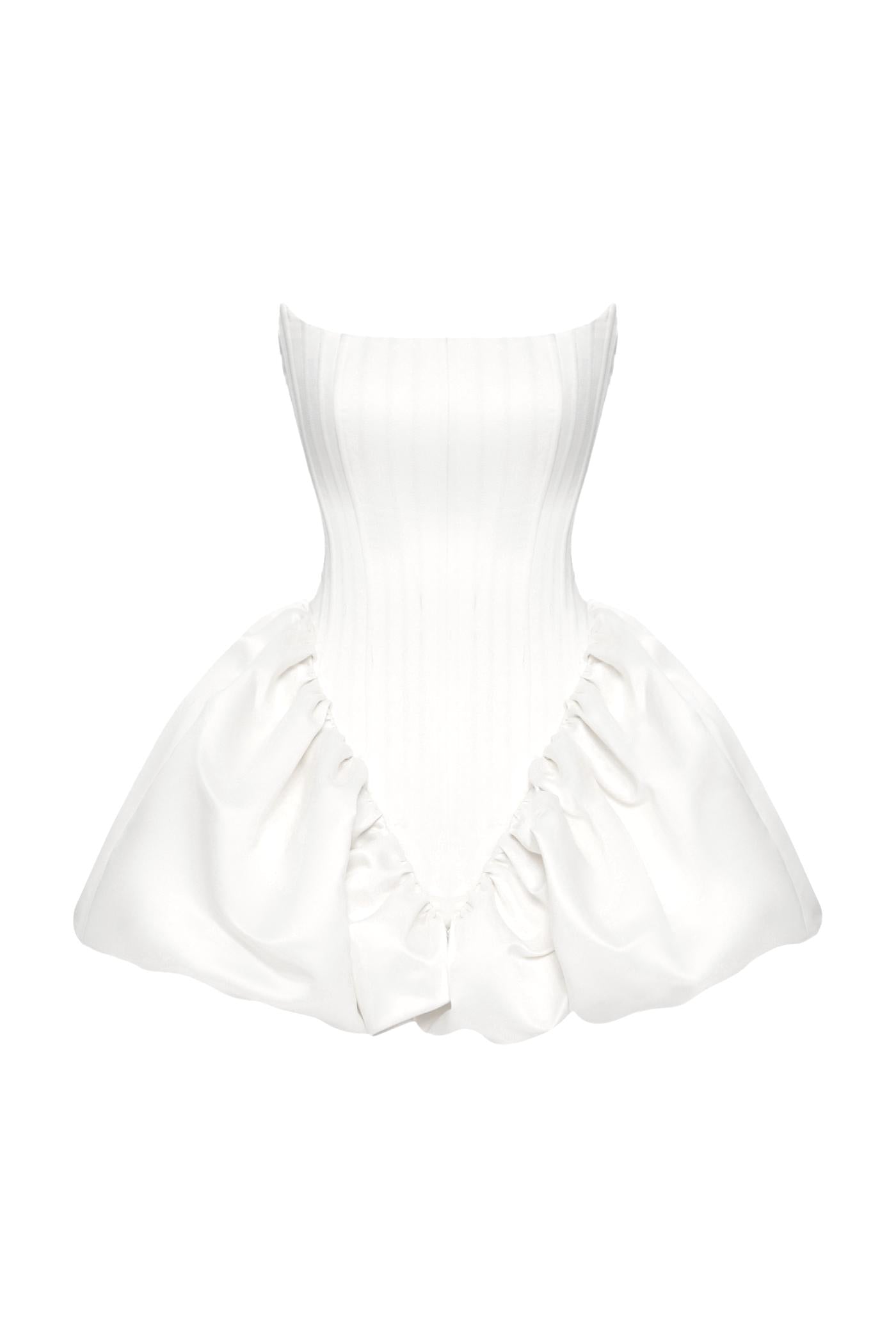 VIOLET TRANSFORMER DRESS WHITE
