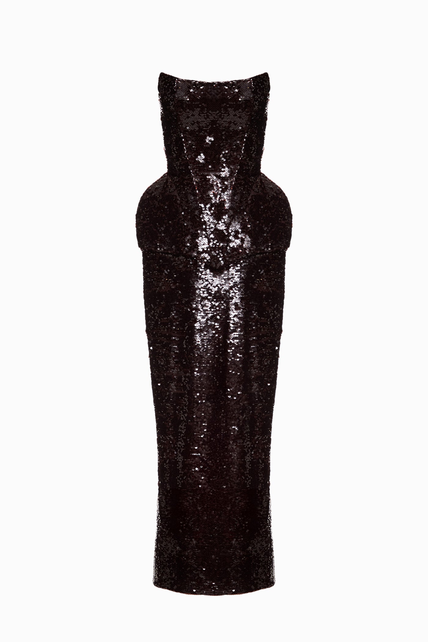 MUNA MIDI DRESS BROWN