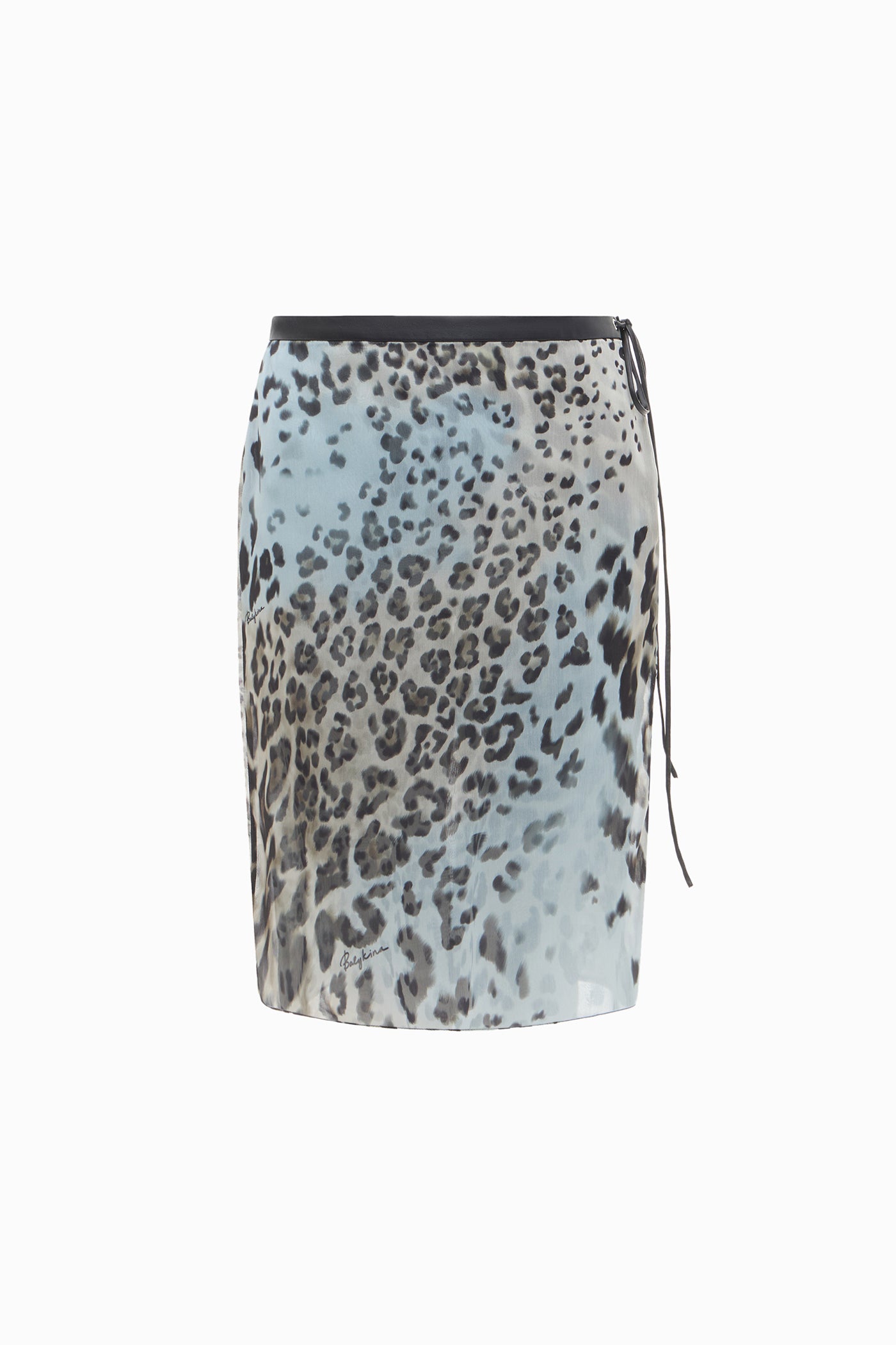 LEOPARD-PRINT MIDI SKIRT