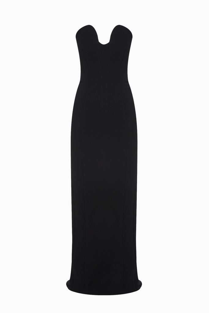eden strapless maxi dress black Peppermayo Eden Strapless Dress Black Hire For A Night