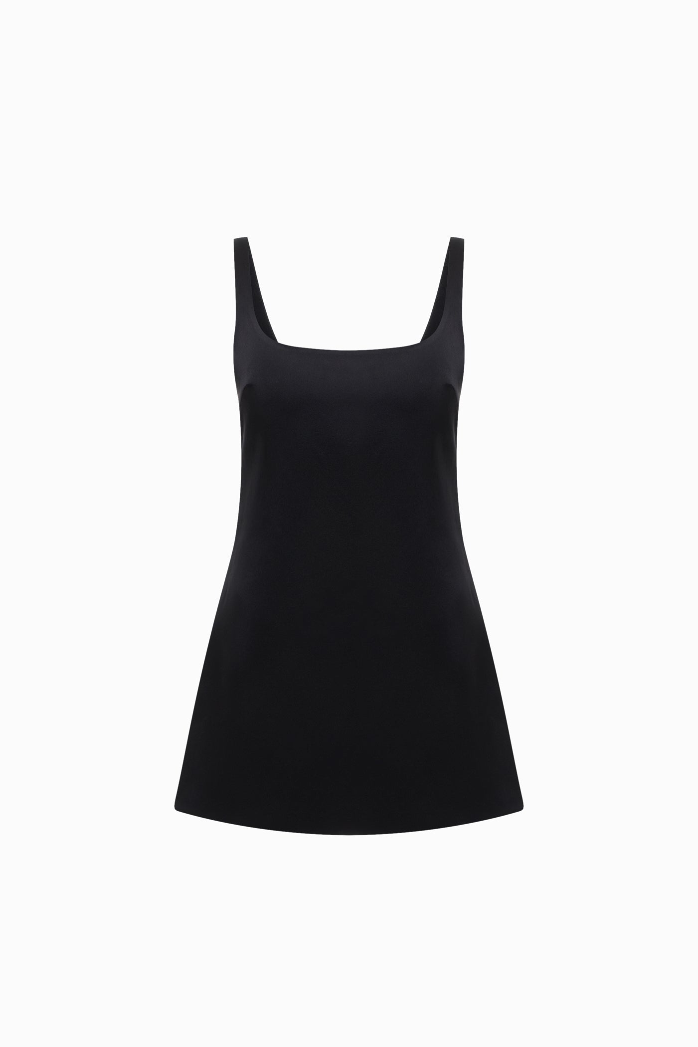SOFT SATIN MINI DRESS BLACK