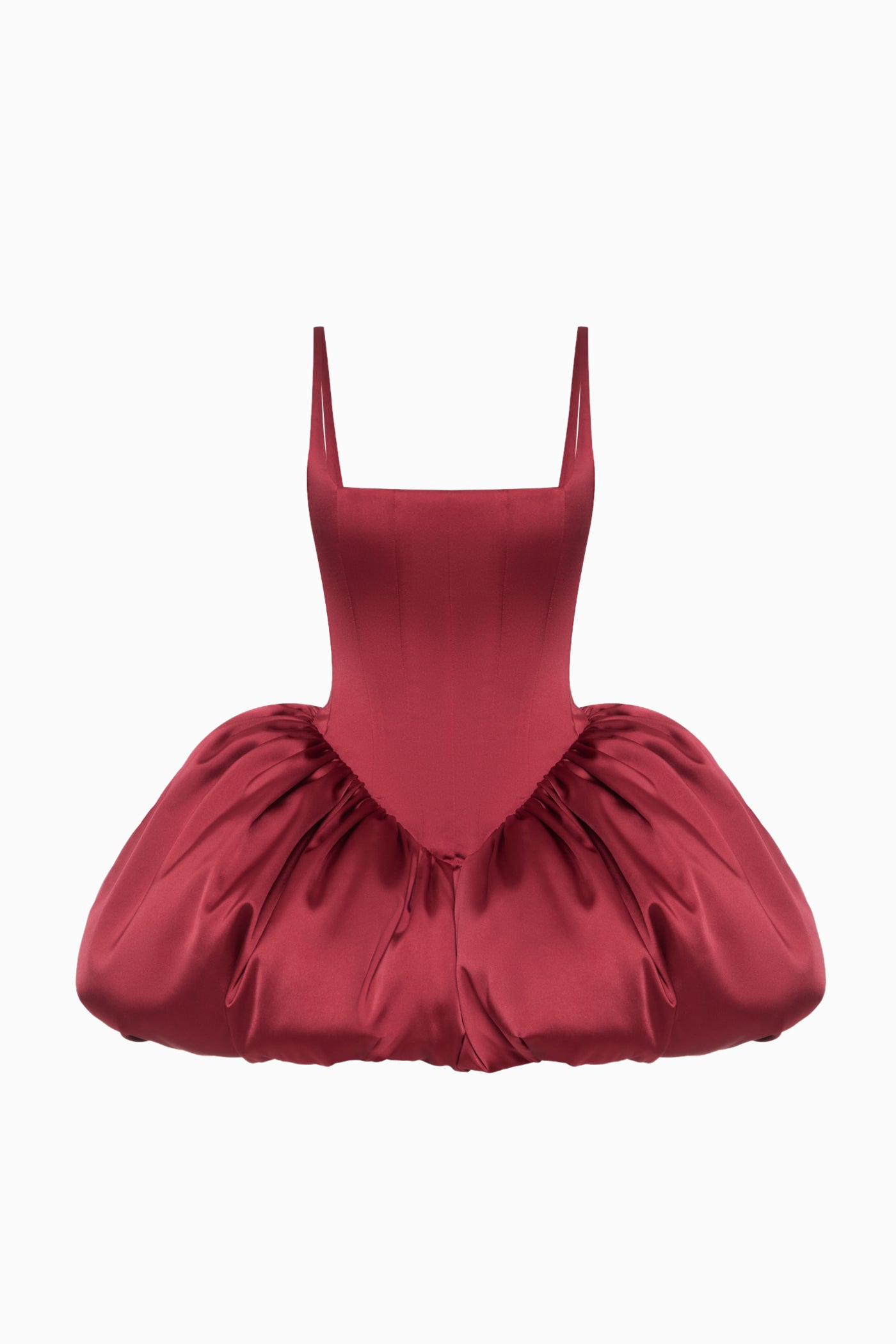 CHARLOTTE DRESS BURGUNDY