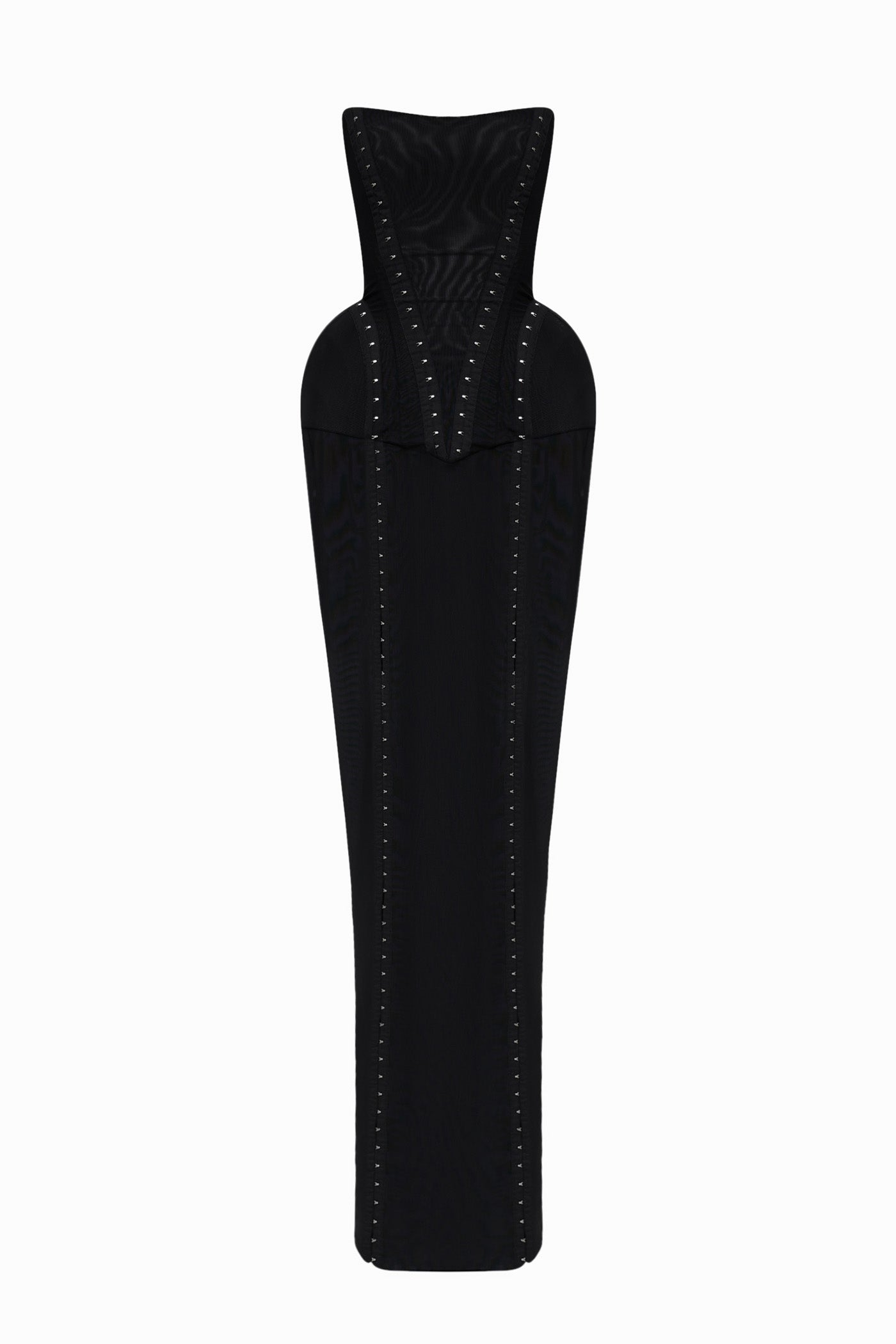 MUNA DRESS WITH HOOKS BLACK