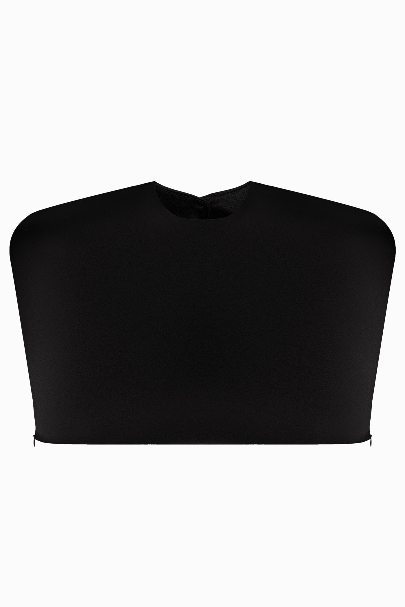 MATT SILK CAPE BLACK