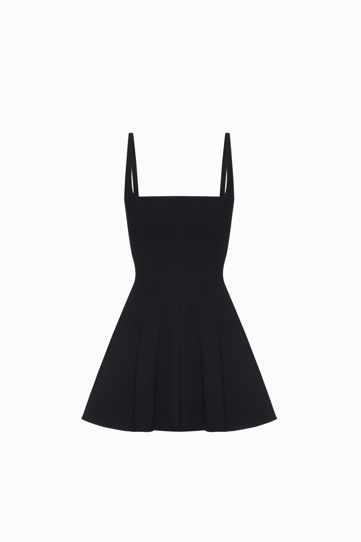 MINI DRESS WITH STRAPS BLACK