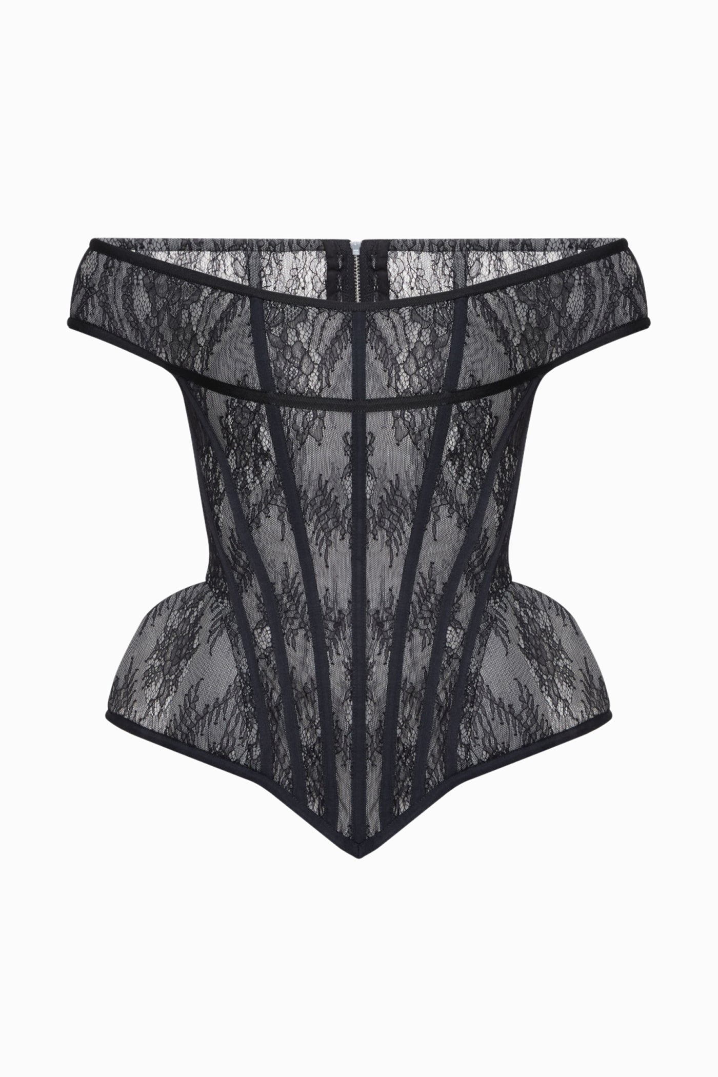 LACE CORSET BLACK