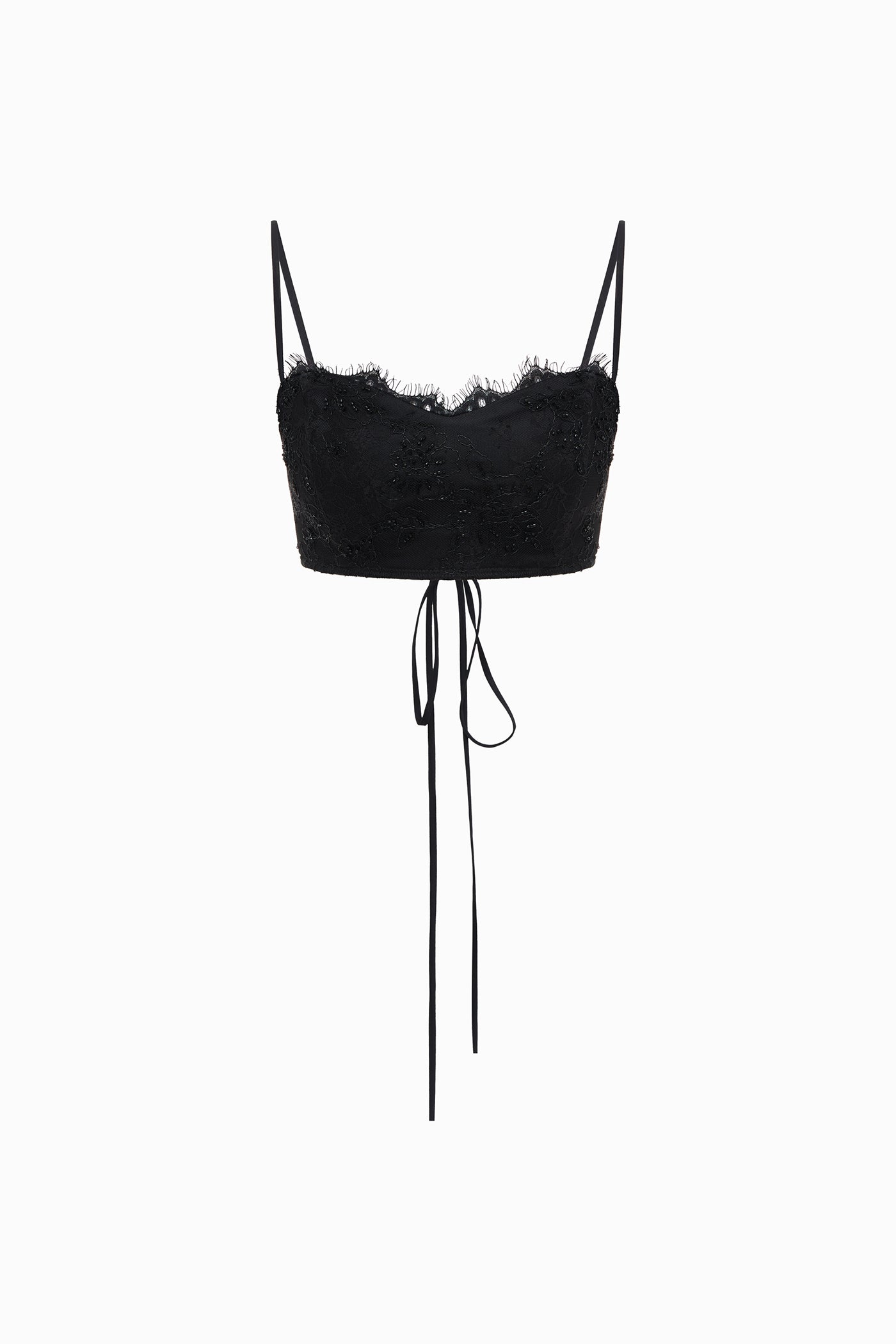 LACE TOP BLACK