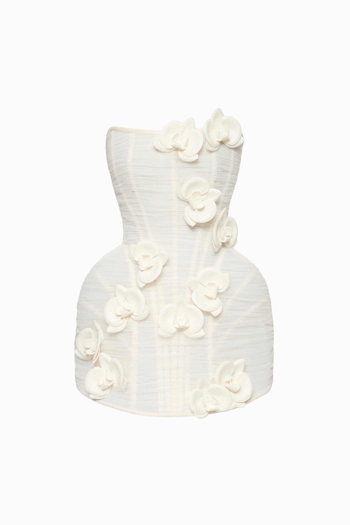 EVA TULLE DRESS WITH ORCHIDS
