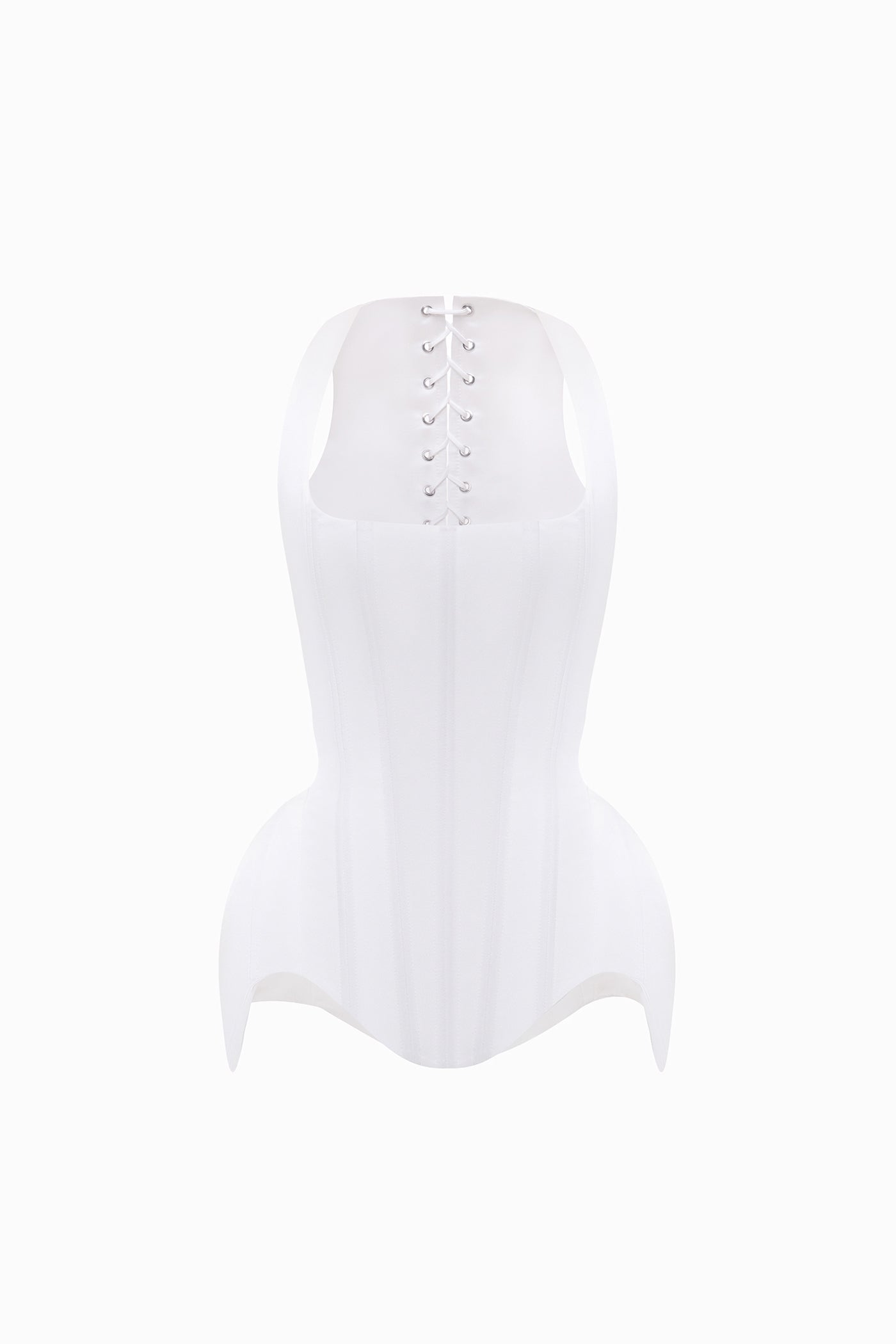 SOFT SATIN CORSET WITH LACING