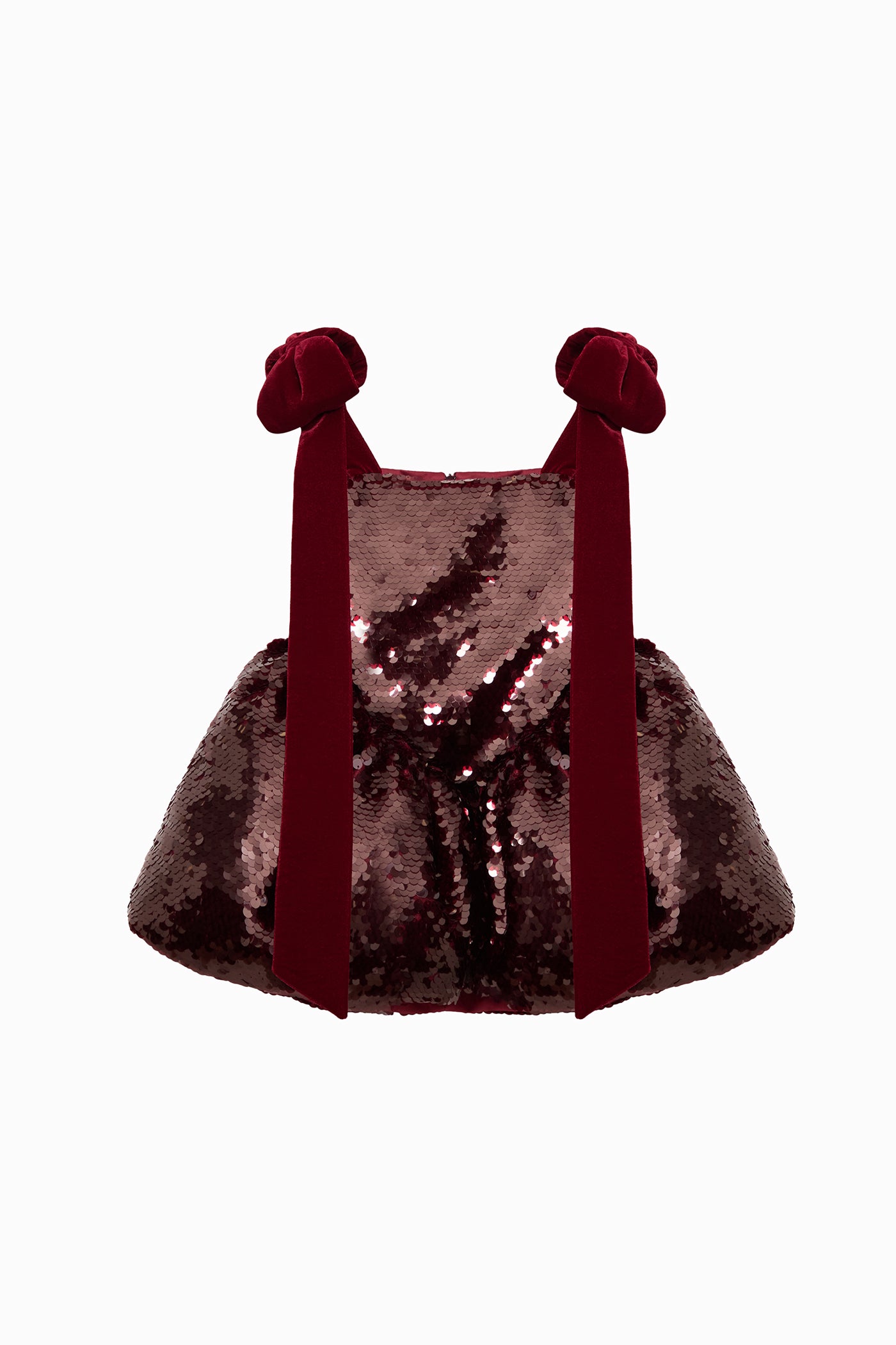 MISS LOLI SEQUIN DRESS BURGUNDY
