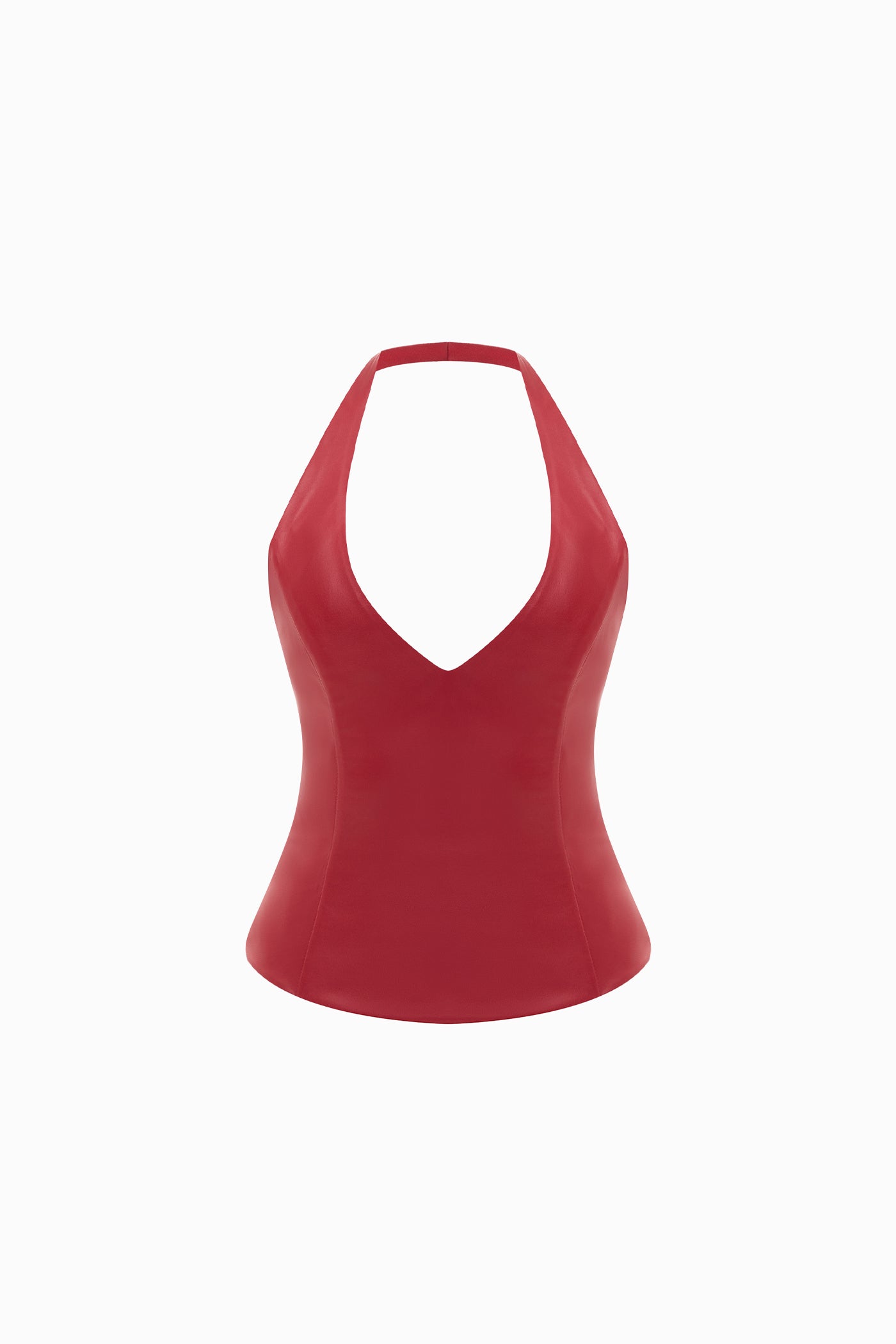 LEATHER CORSET RED