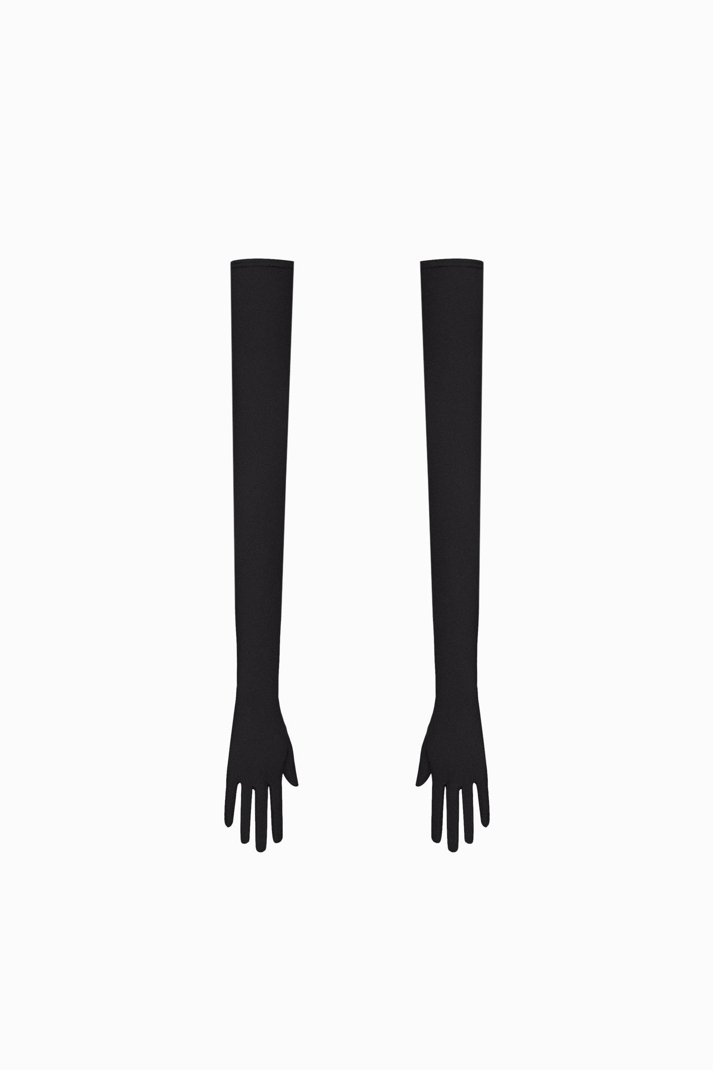 MATT NYLON GLOVES IN BLACK