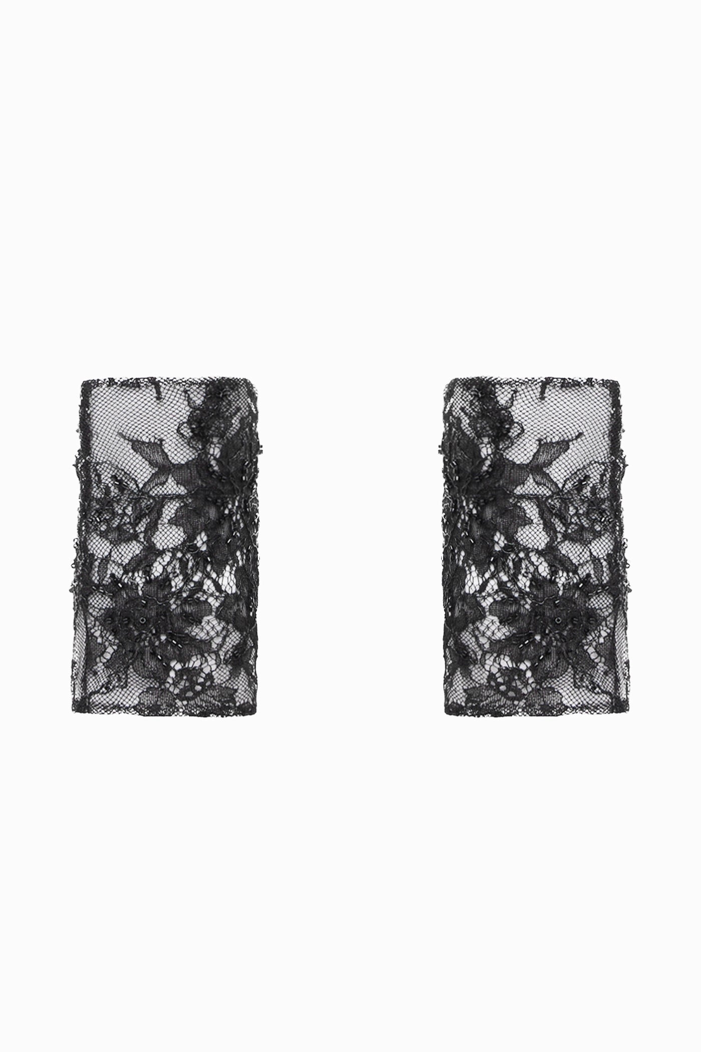 LACE MITTENS BLACK