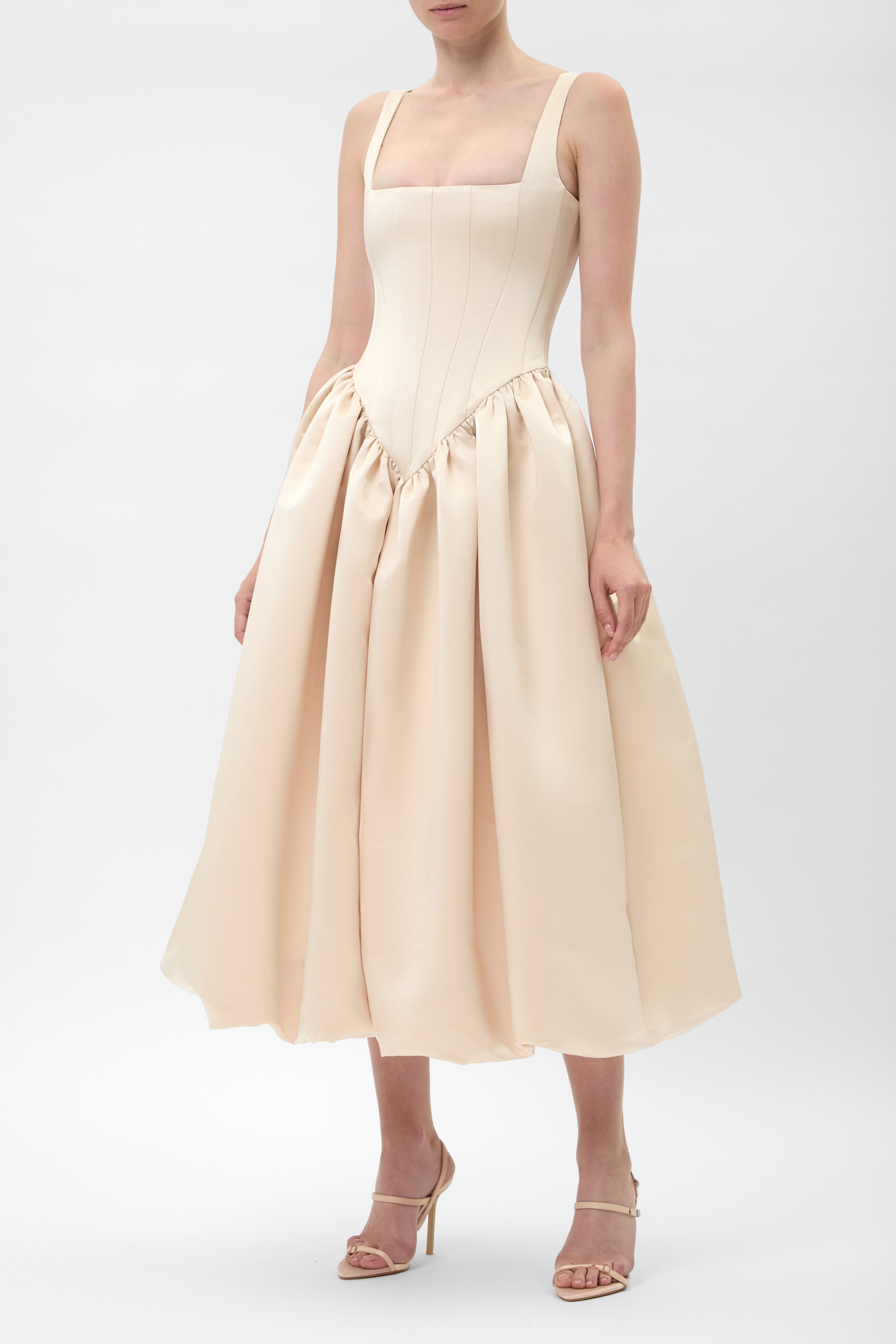 BONNIE TRANSFORMER DRESS BEIGE
