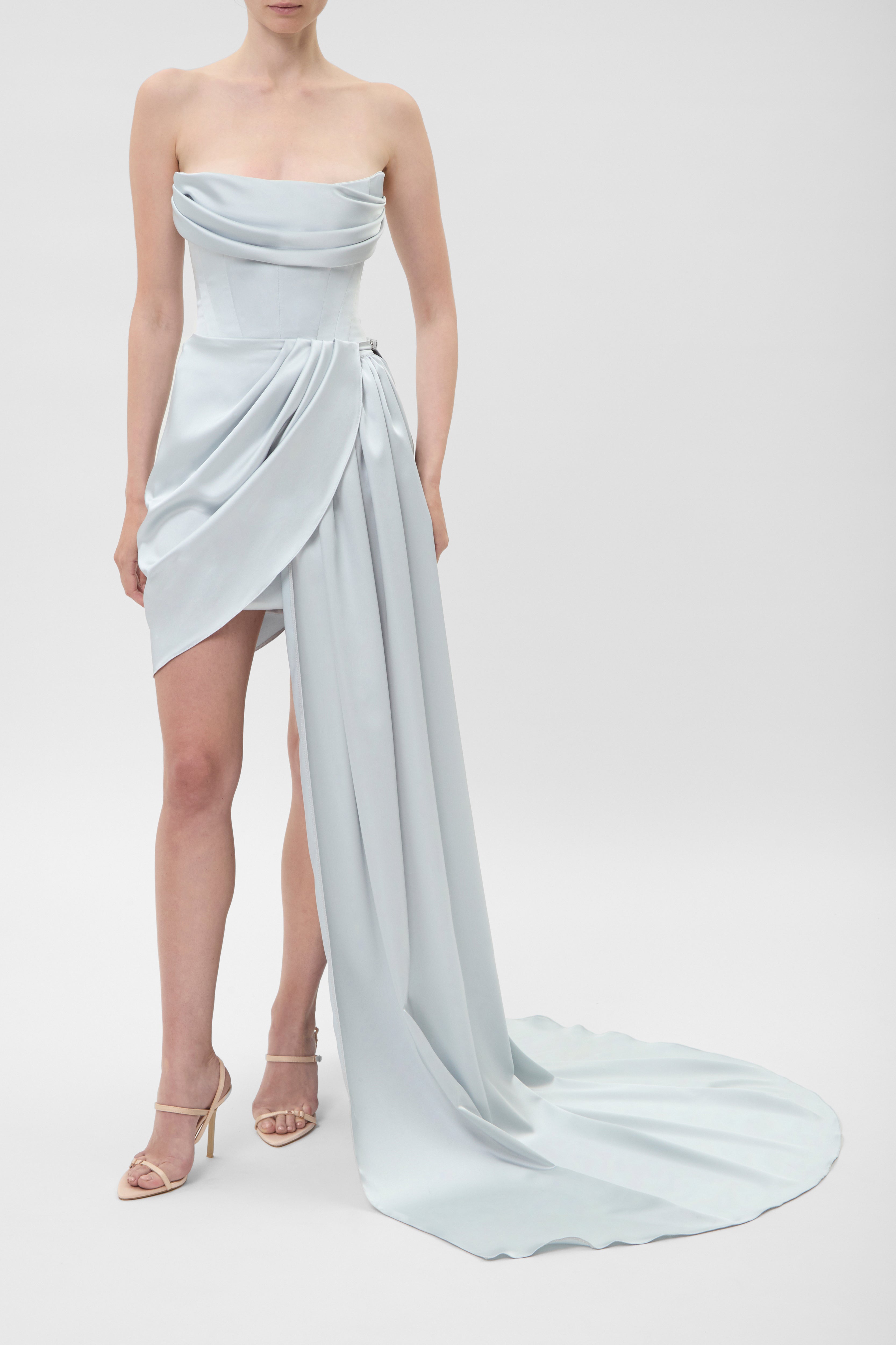 TRAIL FOR SARA DRESS LIGHT-BLUE