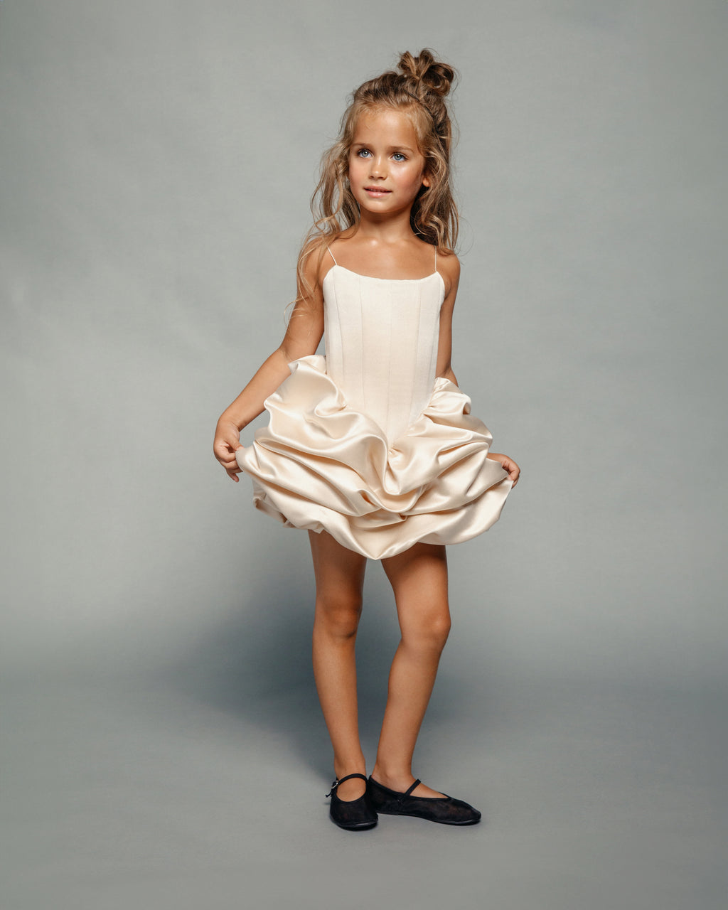MISS LUCKY DRESS BEIGE 6-7 MISS LUCKY DRESS BEIGE 6-7