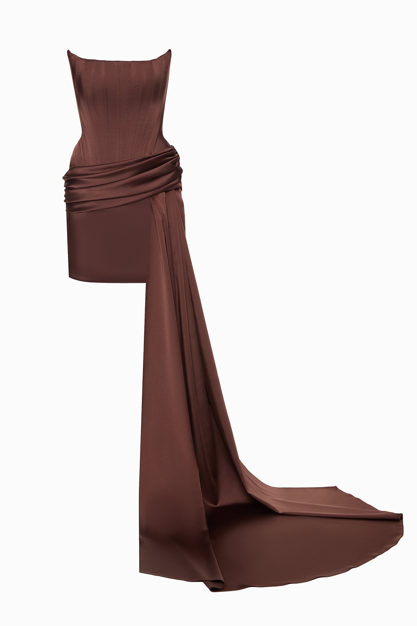 TRAIL FOR IRMA DRESS BROWN