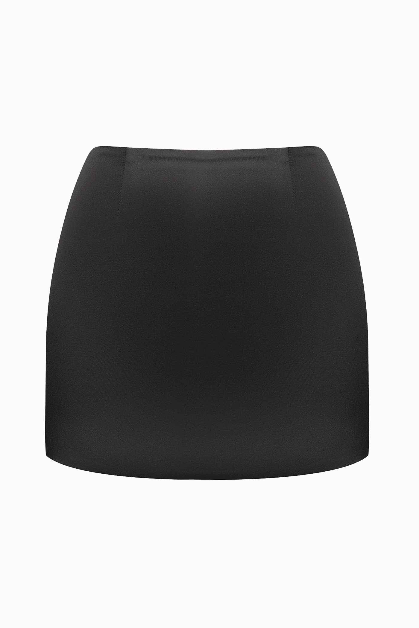 SOFT SATIN SKIRT BLACK