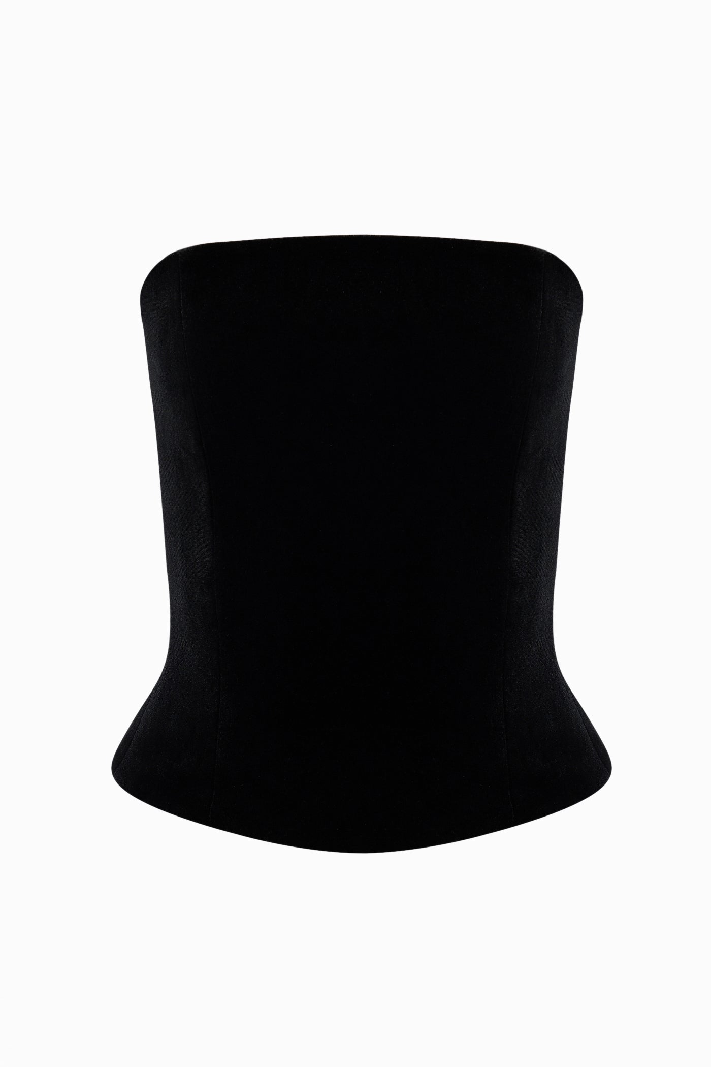DOUBLE CORSET TOP BLACK
