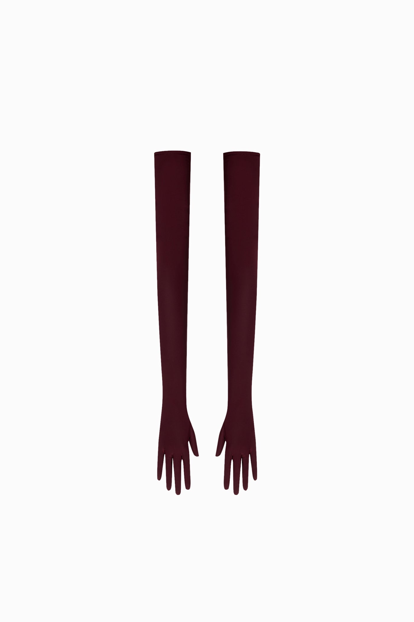 LONG STRETCH GLOVES BURGUNDY