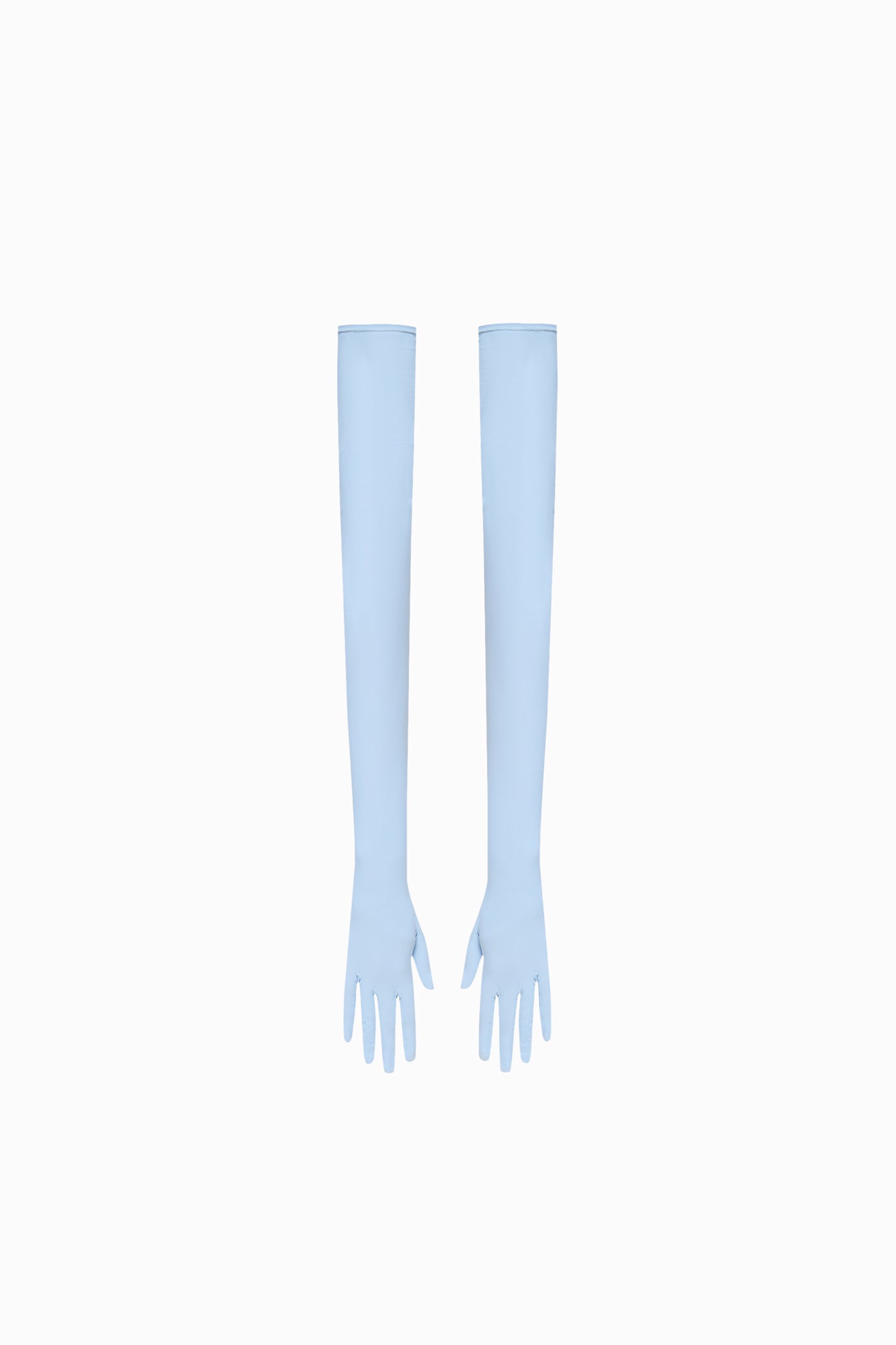 LONG STRETCH GLOVES BLUE