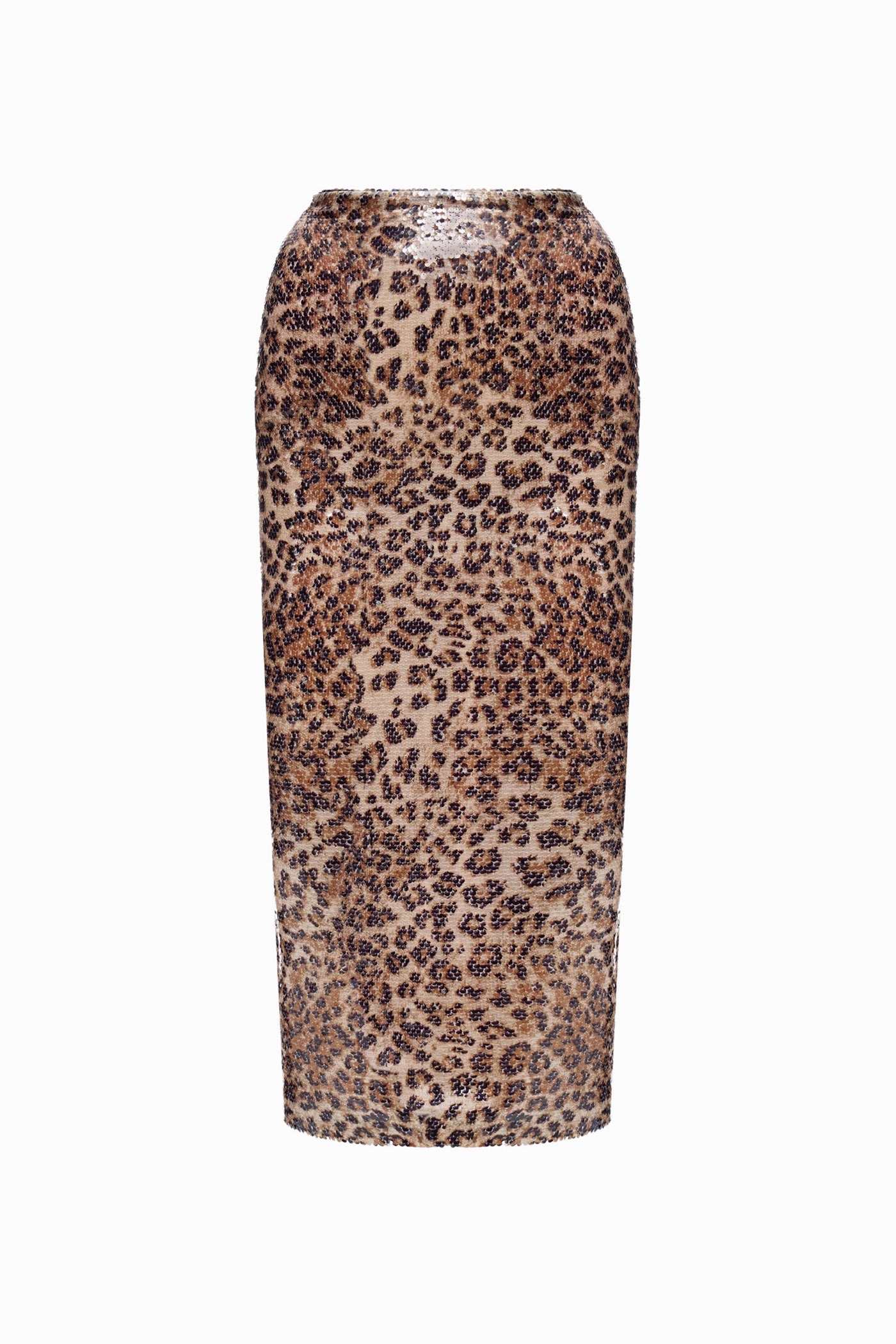 SEQUIN MIDI SKIRT LEO
