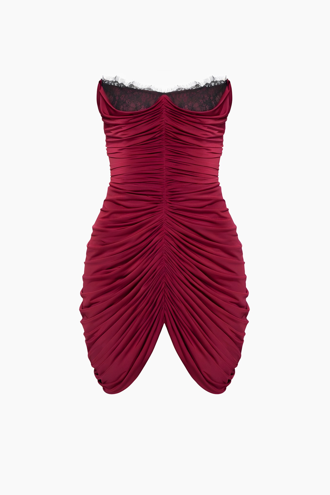 EDEN MINI DRESS BURGUNDY