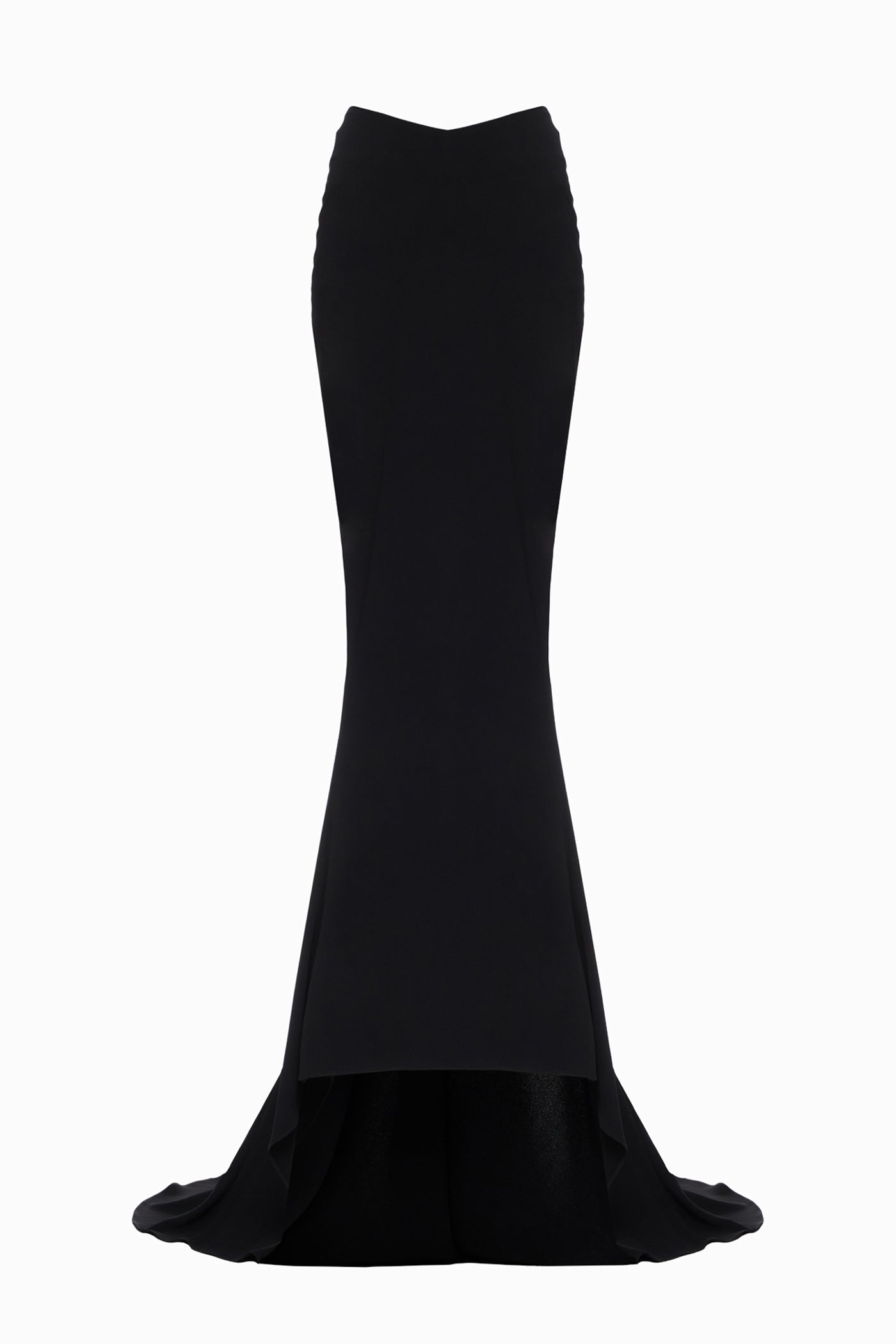 SOFT MATT SILK MAXI SKIRT BLACK