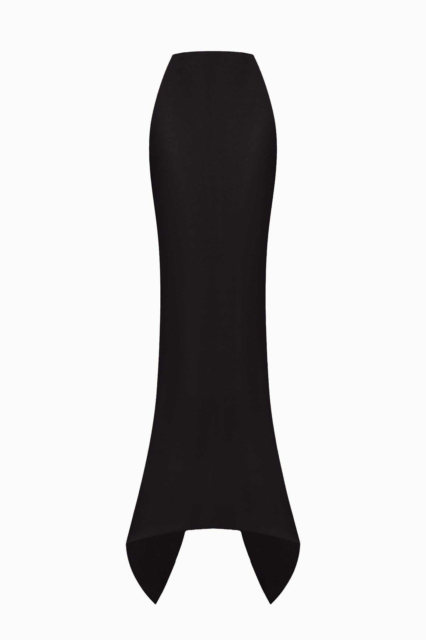 SOFT SATIN SKIRT BLACK