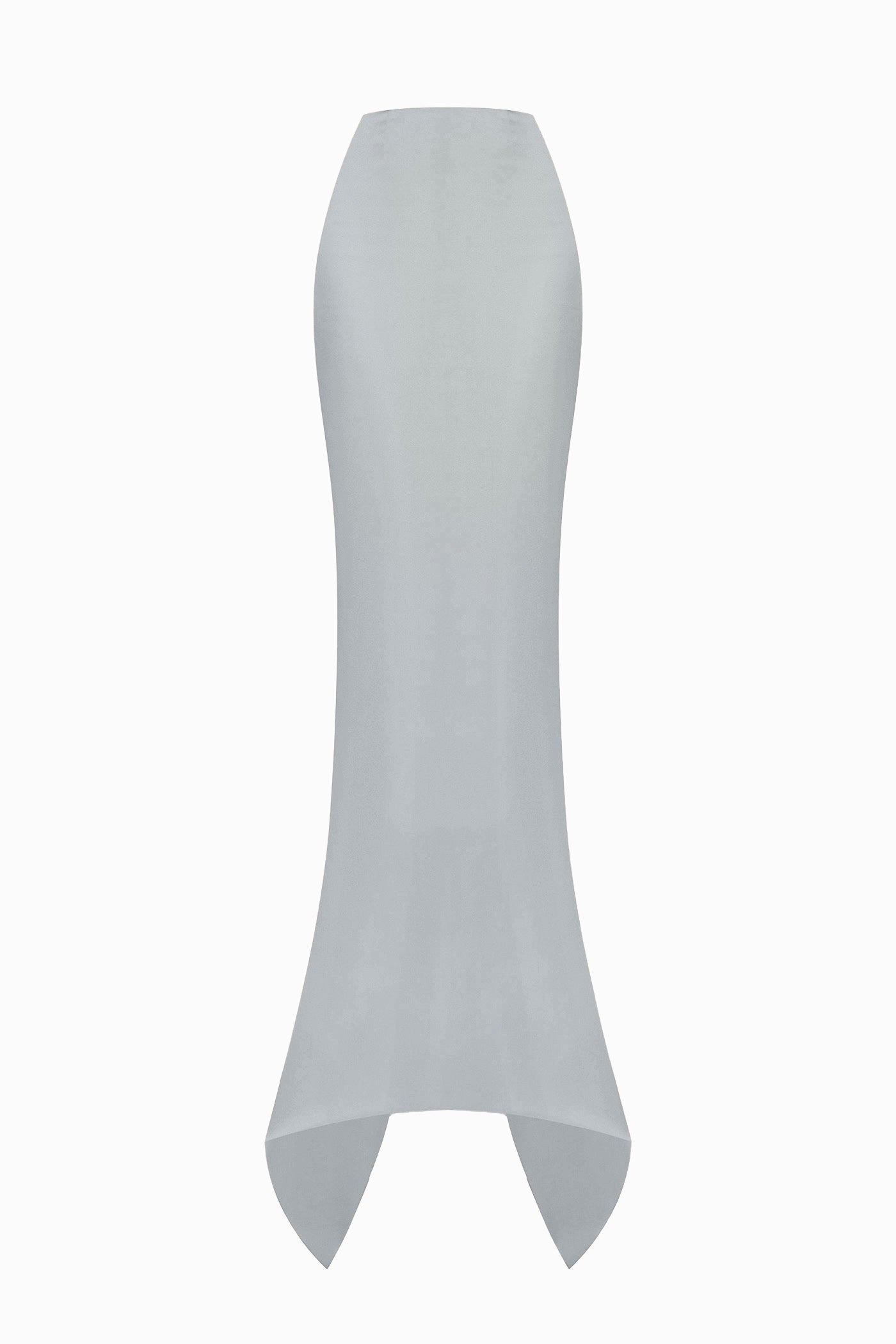 SOFT SATIN SKIRT GRAY