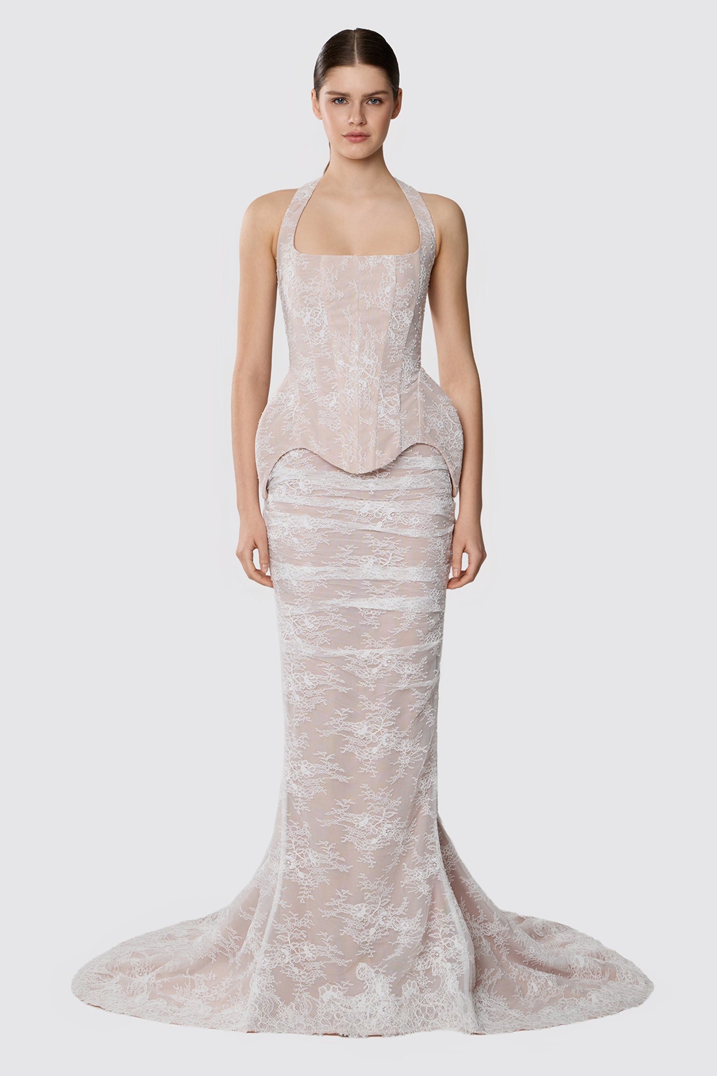 LACE CORSET WITH LACING