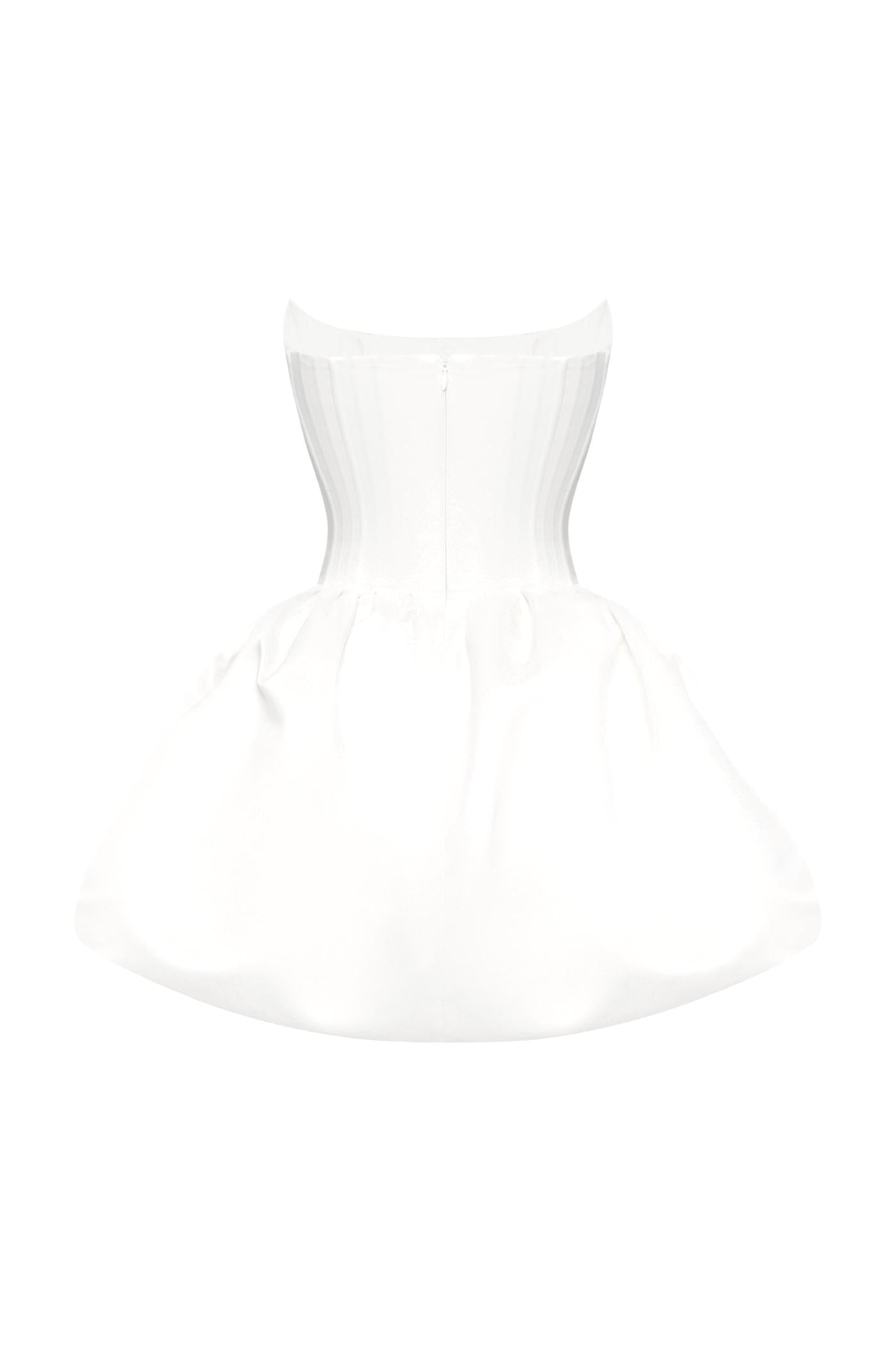 VIOLET TRANSFORMER DRESS WHITE