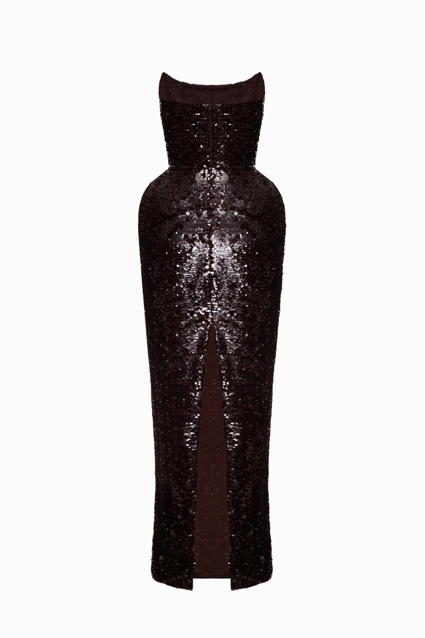 MUNA MIDI DRESS BROWN