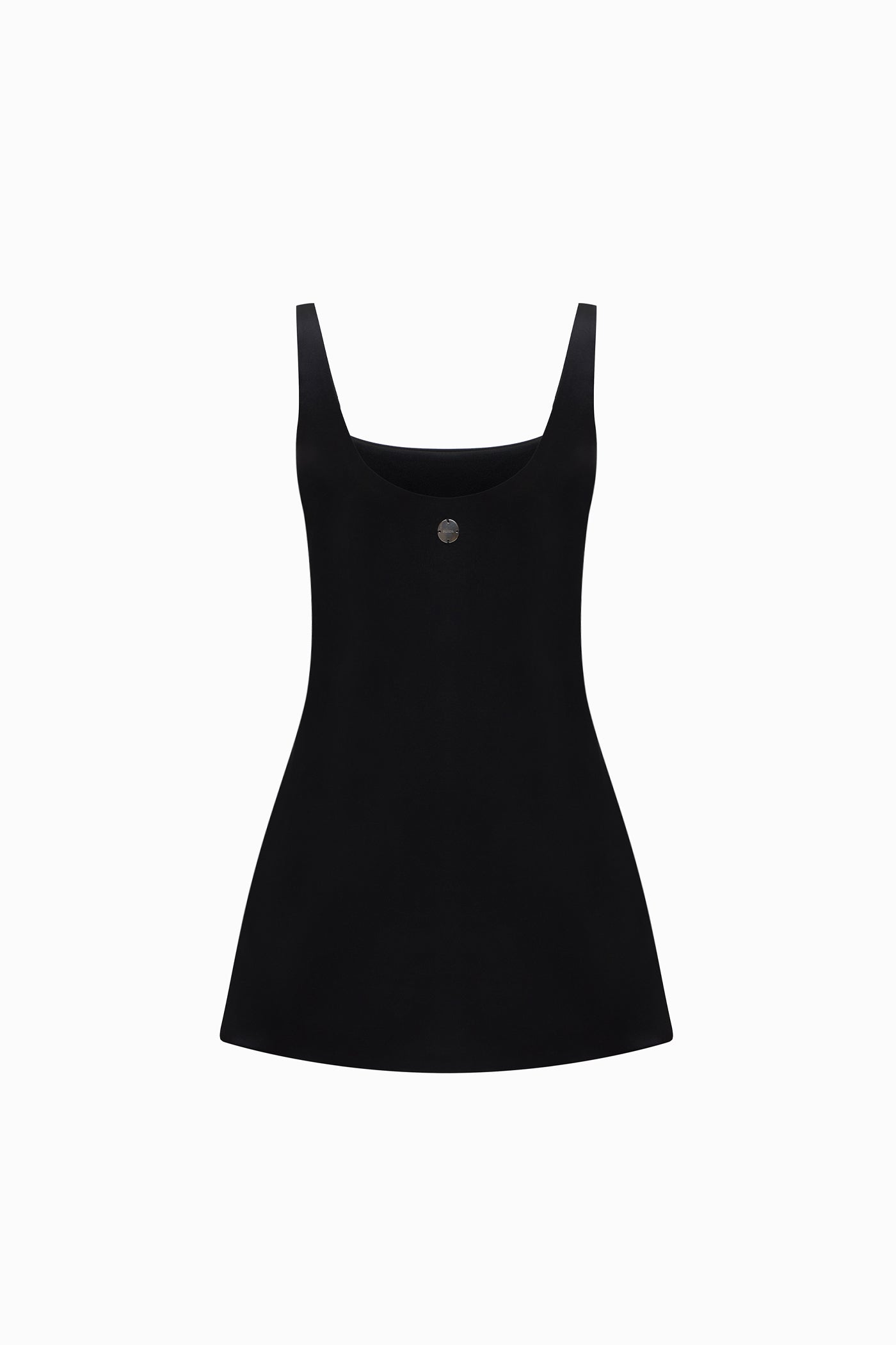 SOFT SATIN MINI DRESS BLACK
