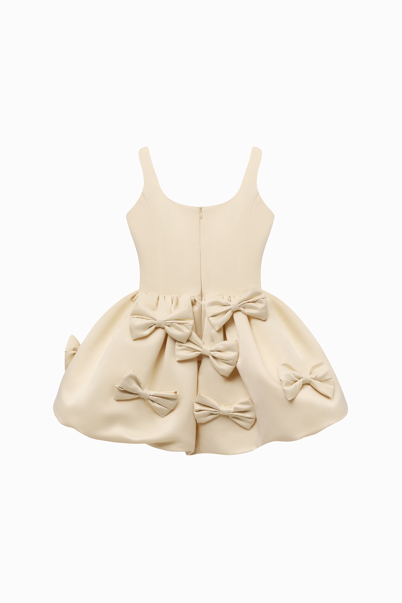 MISS BOW DRESS BEIGE