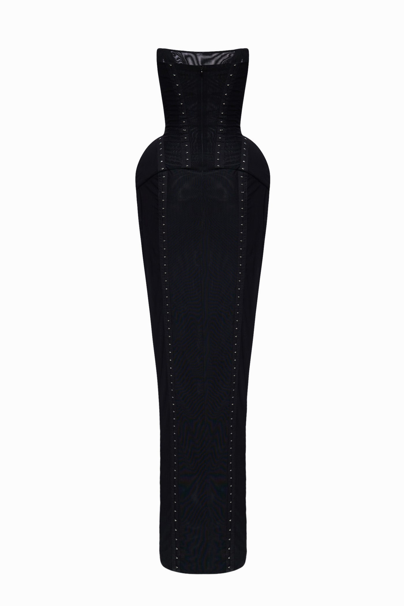 MUNA DRESS WITH HOOKS BLACK