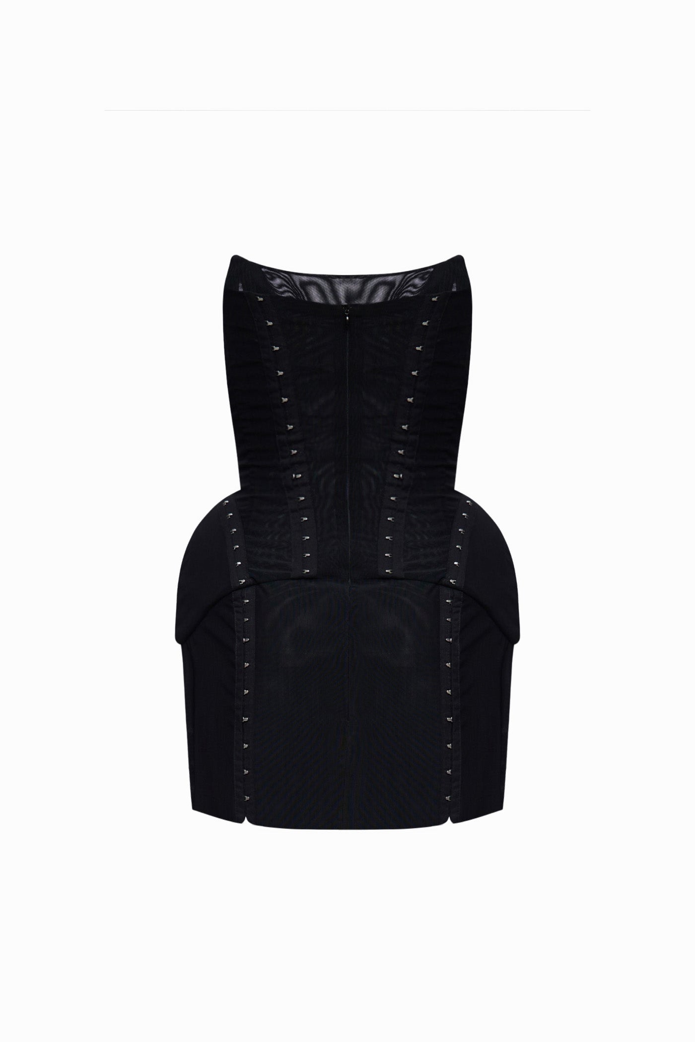 MUNA MINI DRESS WITH HOOKS BLACK