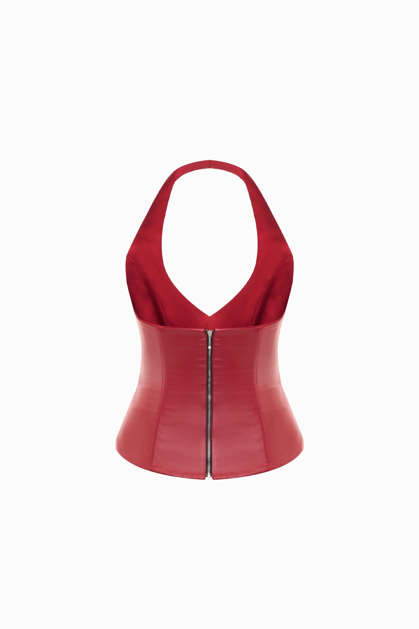 LEATHER CORSET RED