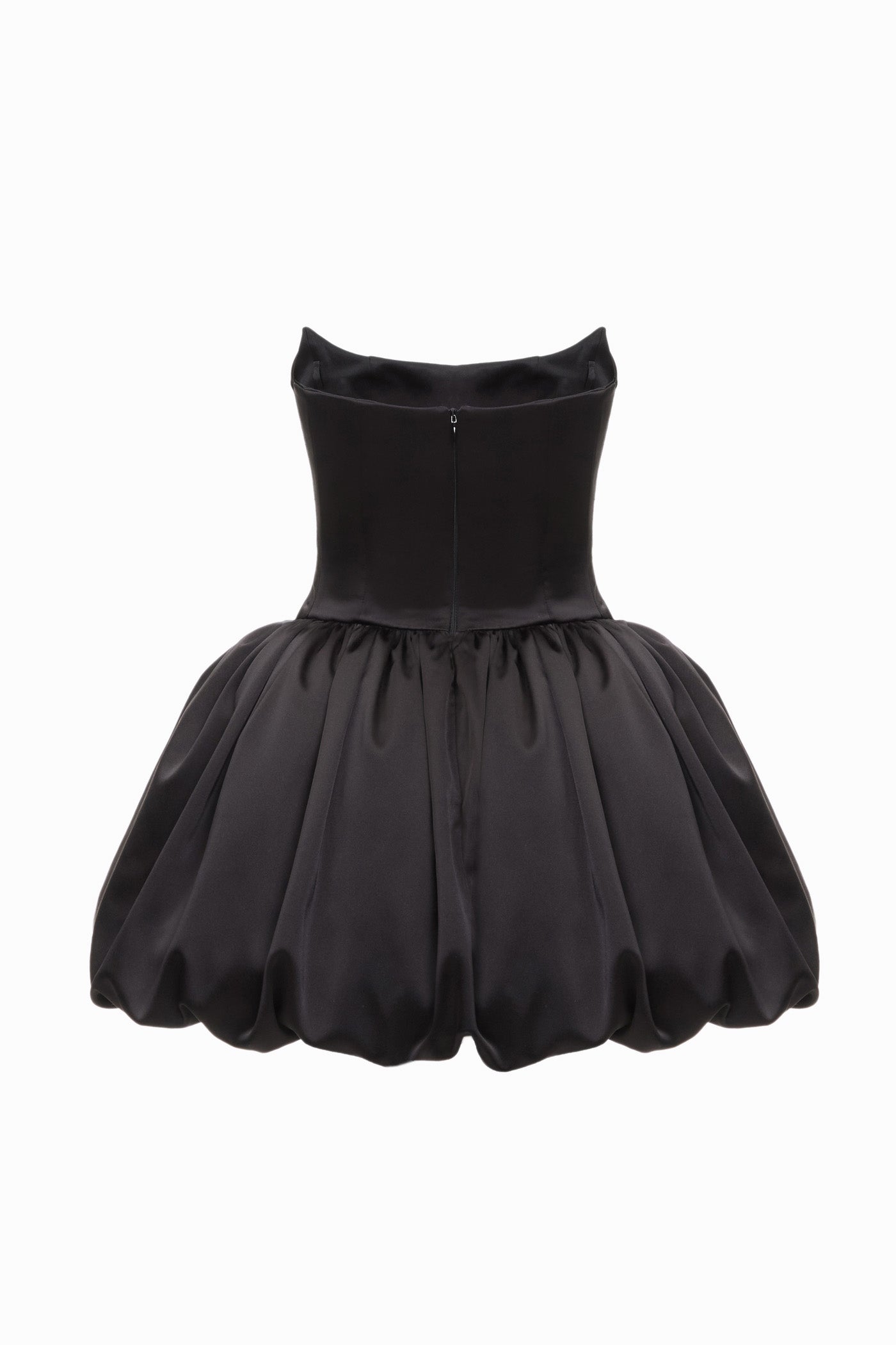 REBECCA TRANSFORMER SILK CORSET TOP-TO-DRESS BLACK