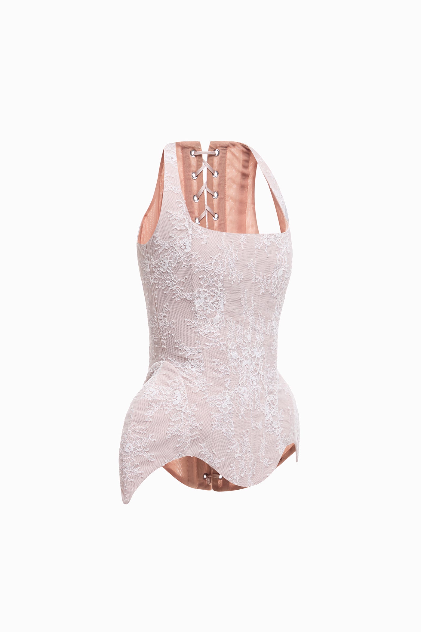 LACE CORSET WITH LACING