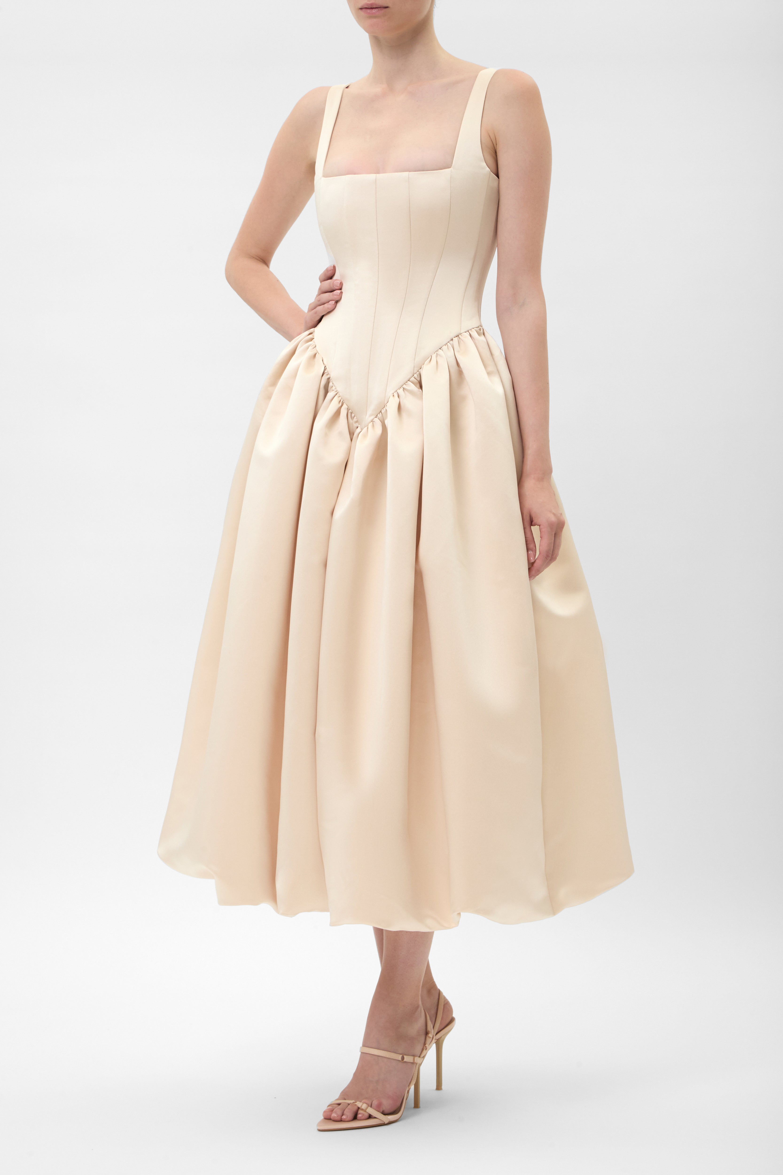 BONNIE TRANSFORMER DRESS BEIGE