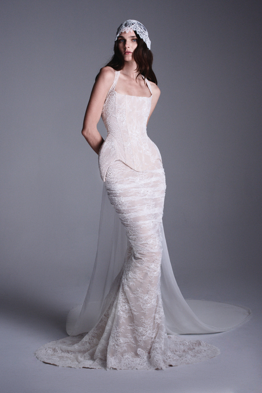 LACE CORSET WITH LACING