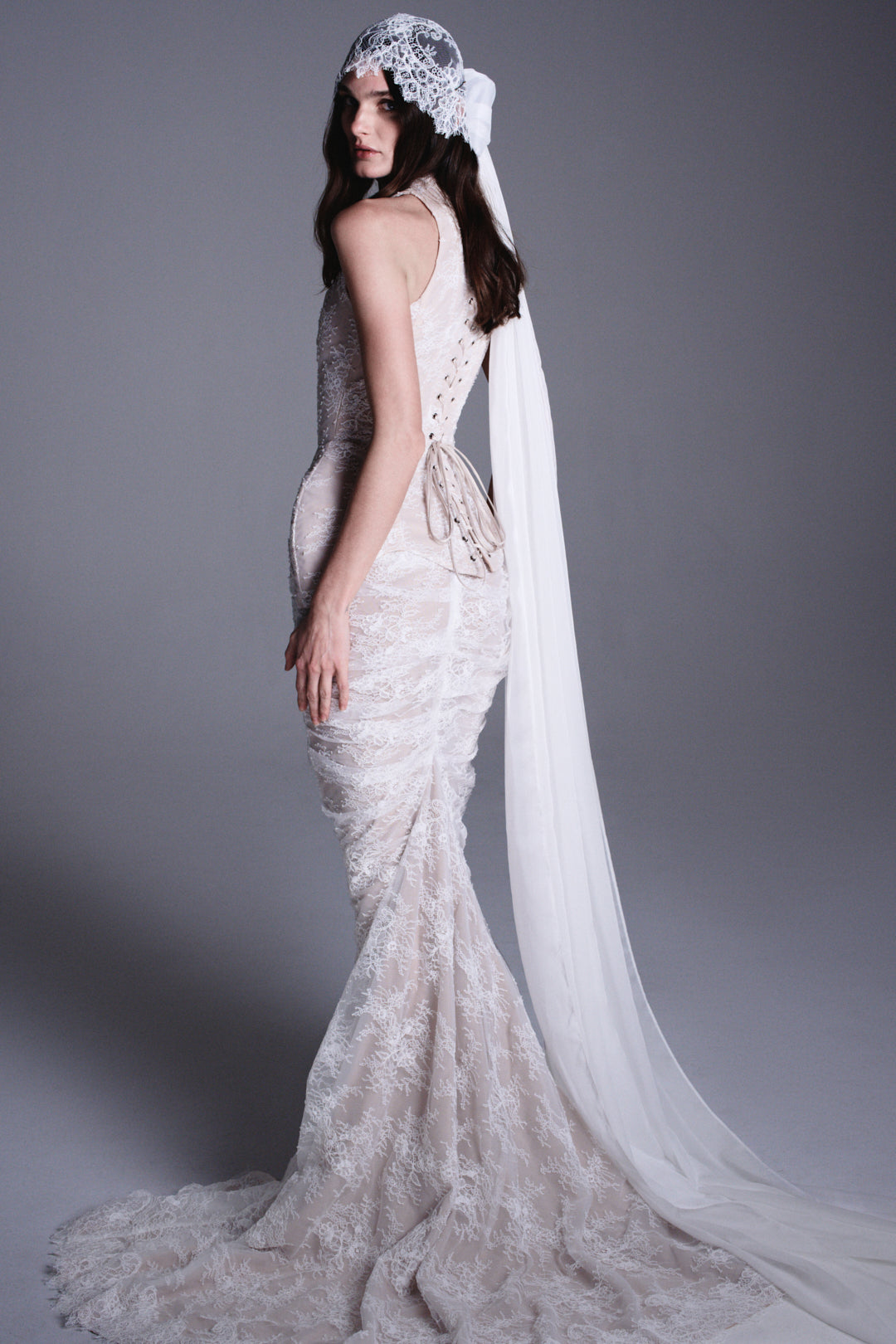 LACE CORSET WITH LACING