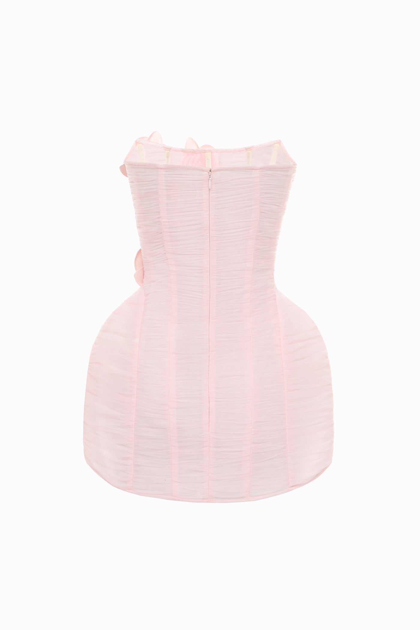 EVA TULLE DRESS WITH ORCHIDS PINK