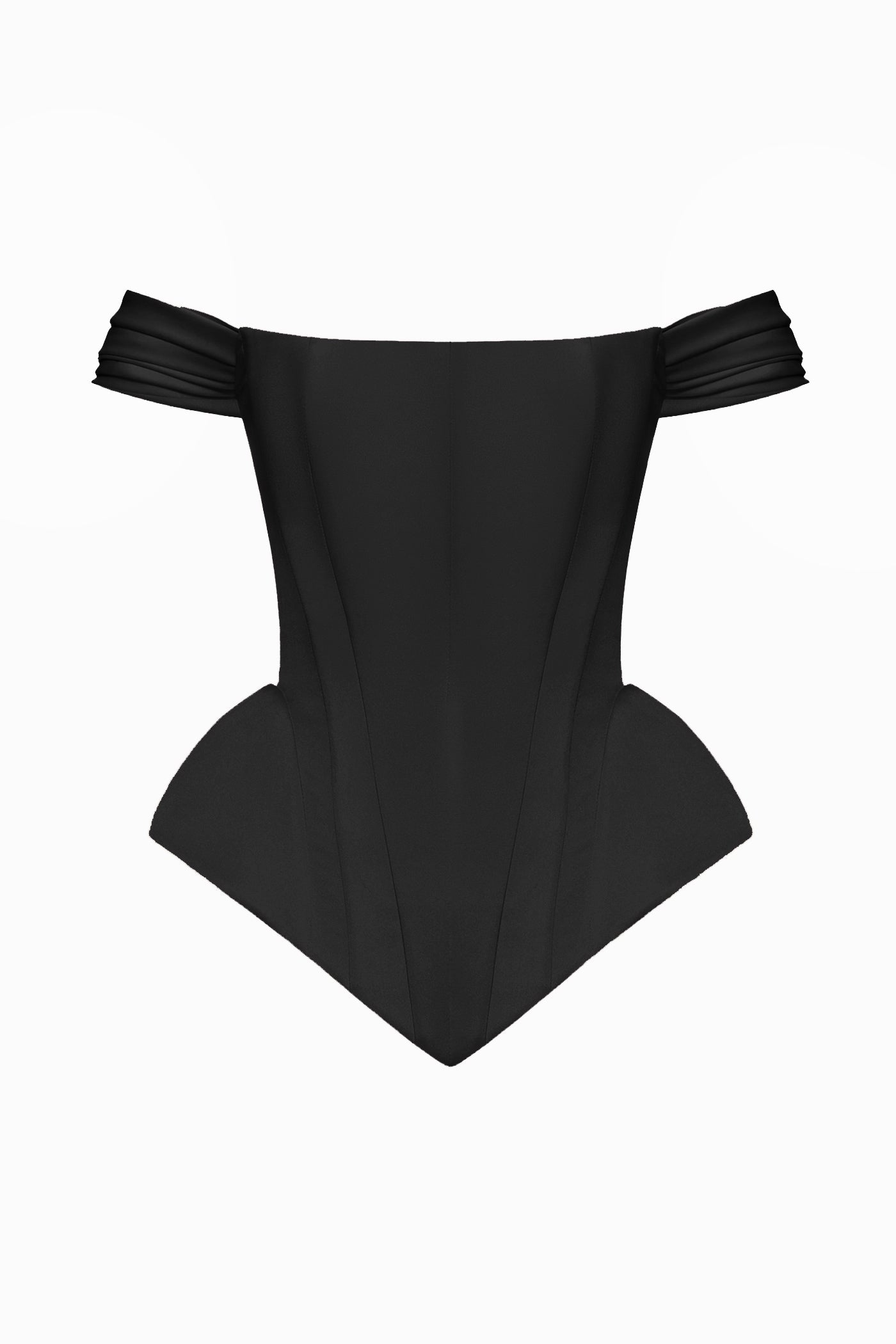 SOFT SATIN REMOVABLE SLEEVES BLACK