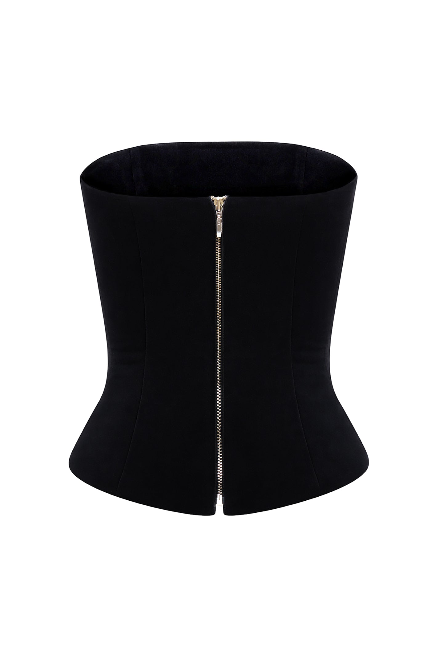 DOUBLE CORSET TOP BLACK