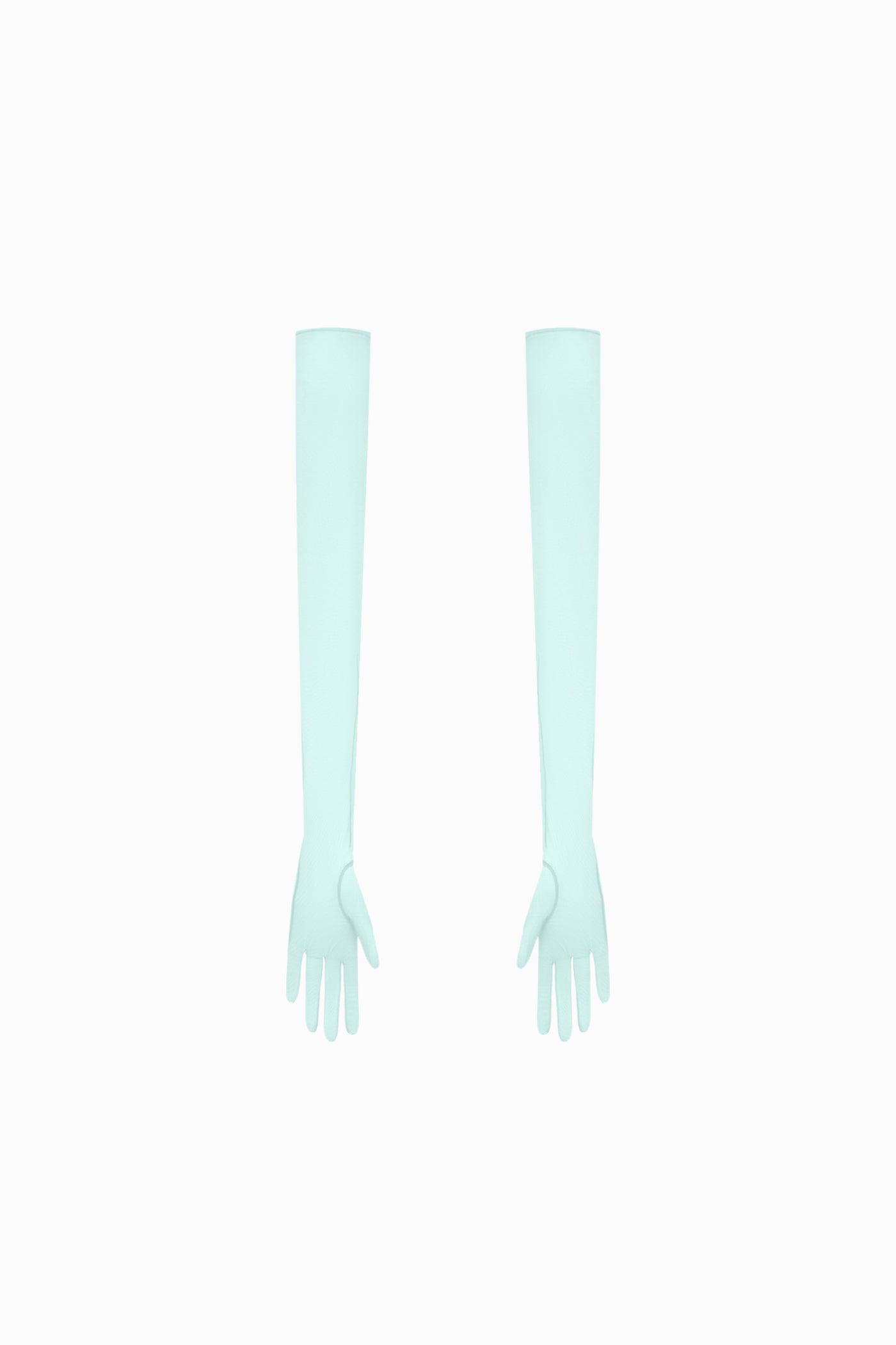 LONG MESH GLOVES GREEN
