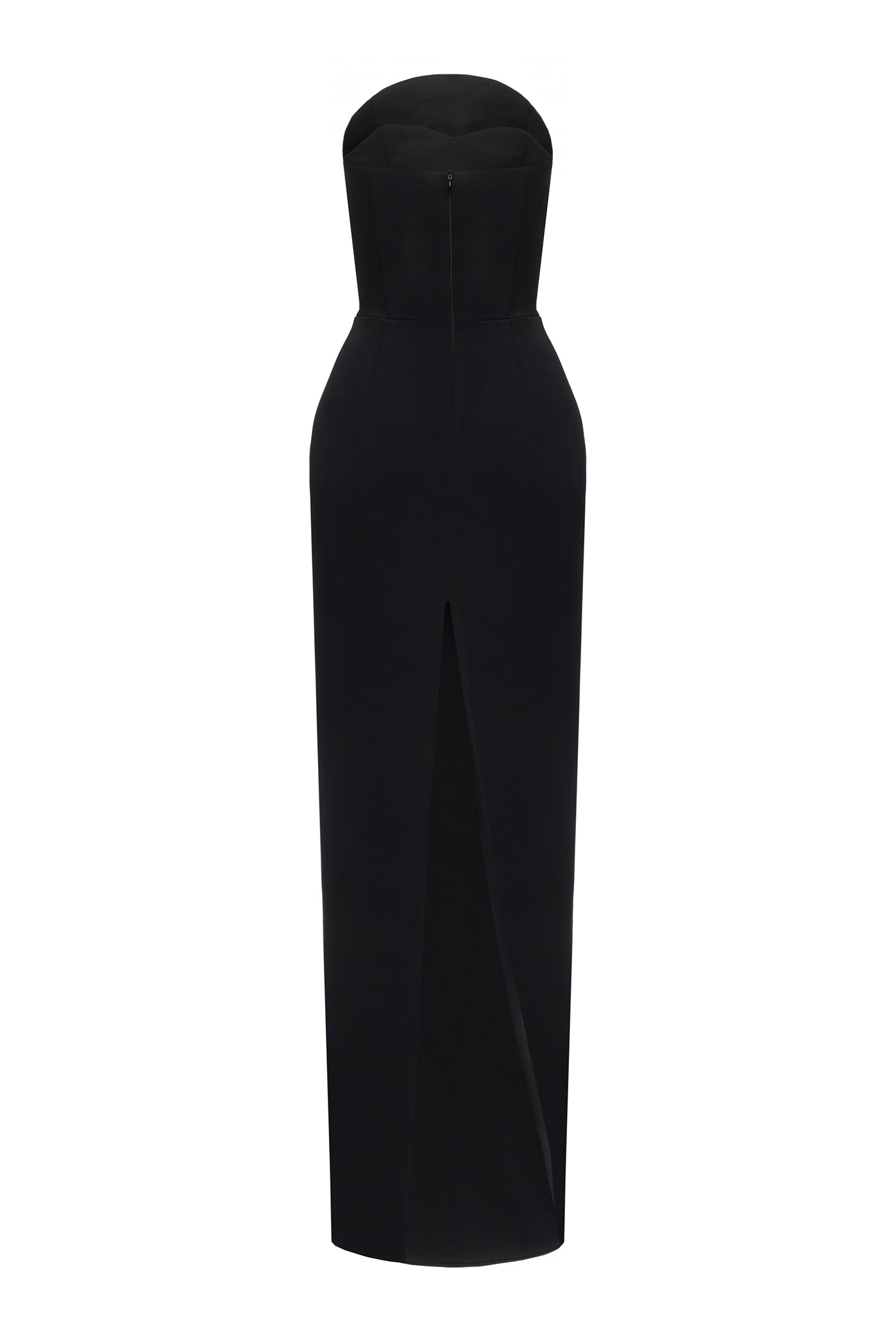 PAOLA MATT SILK DRESS BLACK
